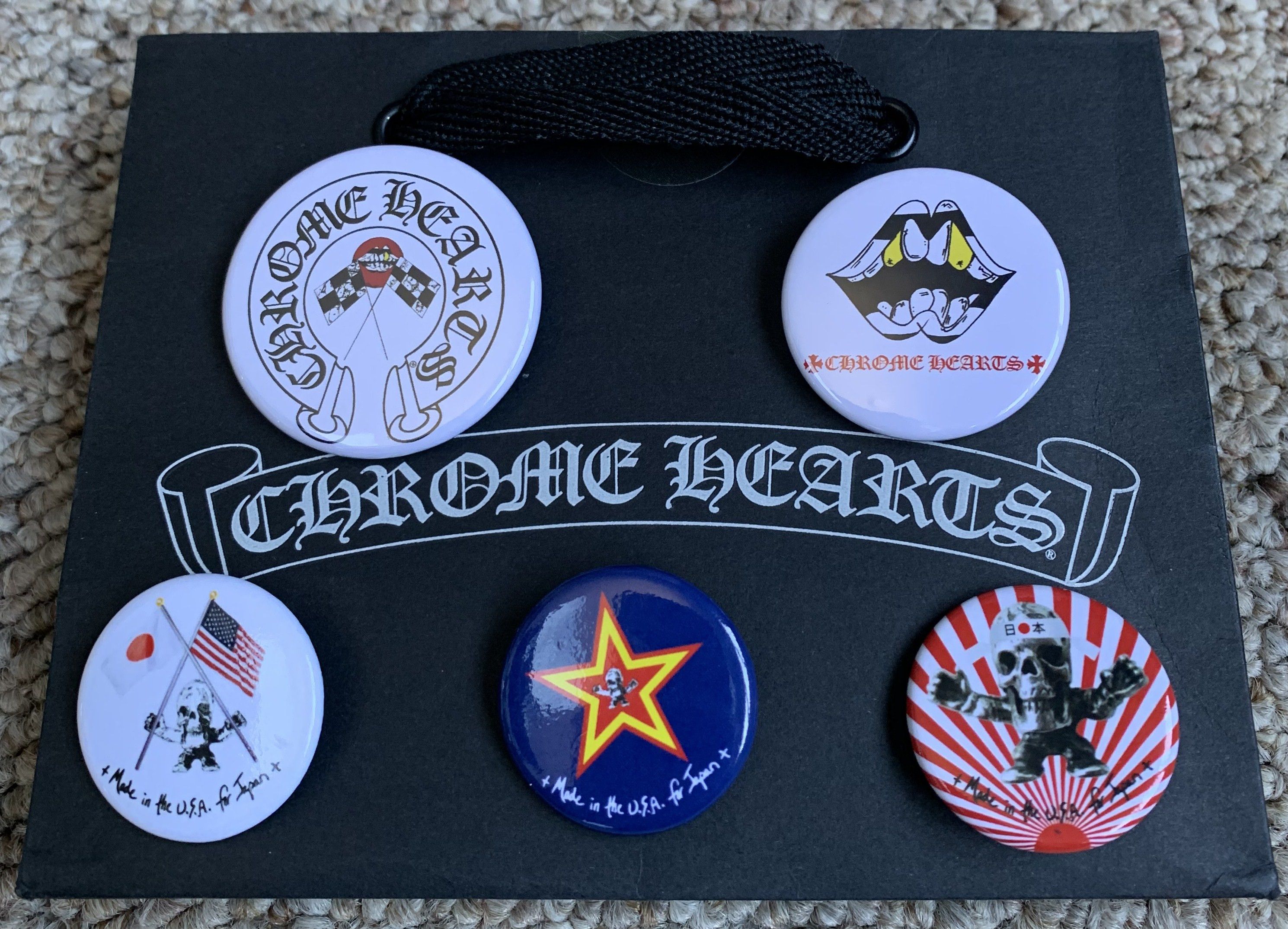 Chrome Hearts Chrome Hearts Set of 5 Pins + Bag Size ONE SIZE - 1 Thumbnail