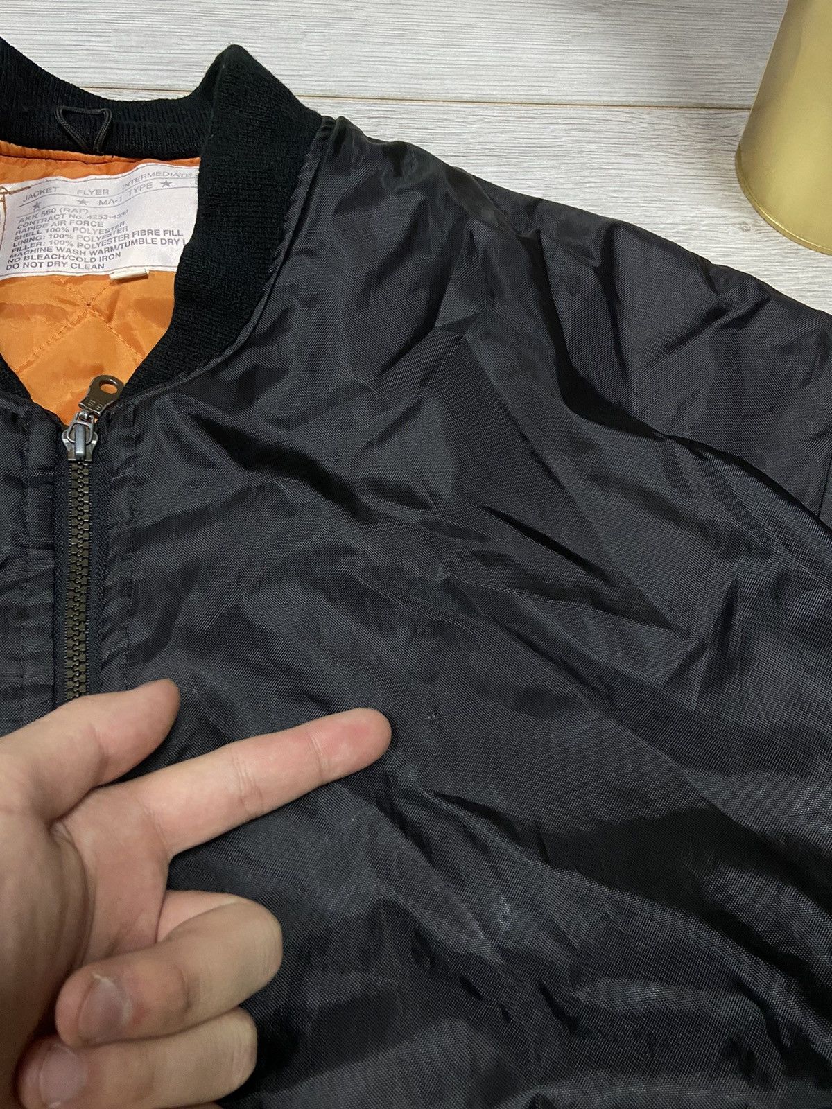 Vintage MA-1 vintage flyers man bomber jacket Size US XL / EU 56 / 4 - 5 Thumbnail