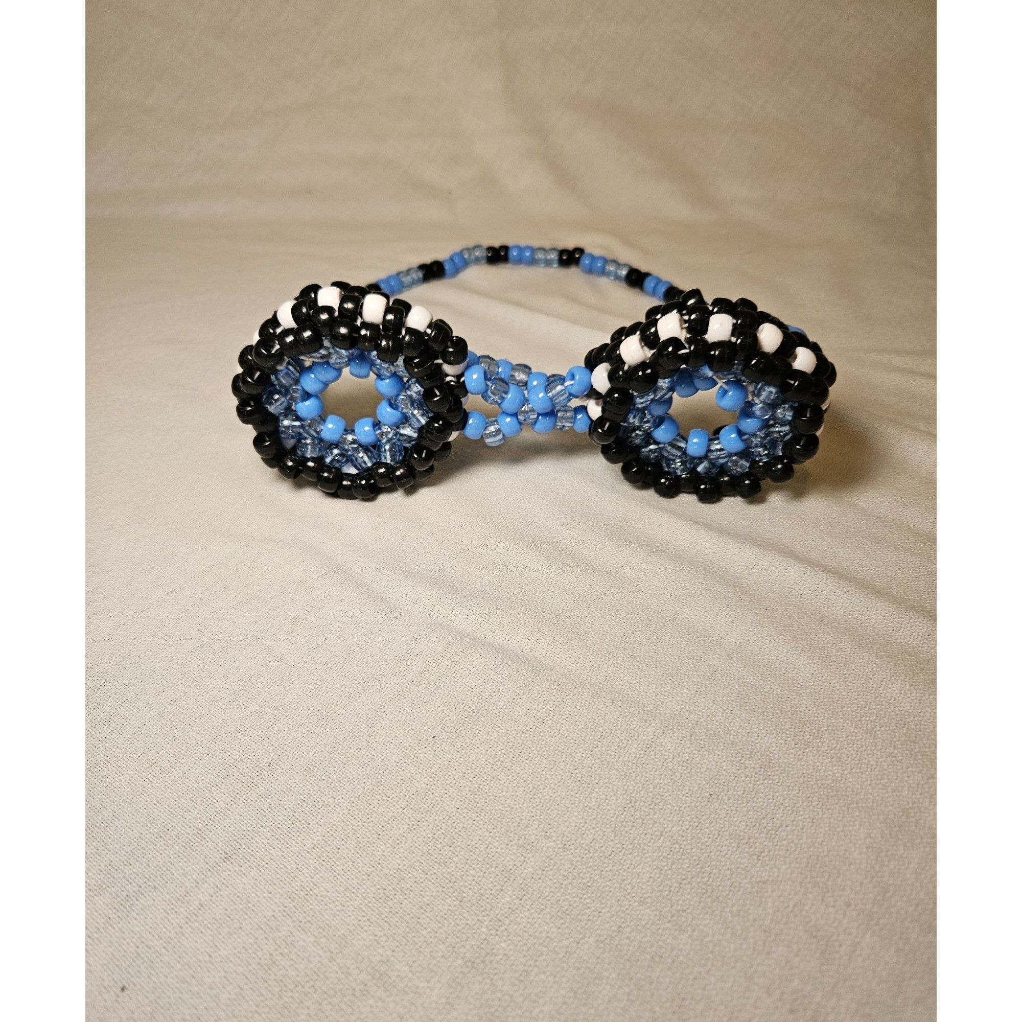 Other Blue Black Kandi Googles Pony Beads Size ONE SIZE - 4 Thumbnail