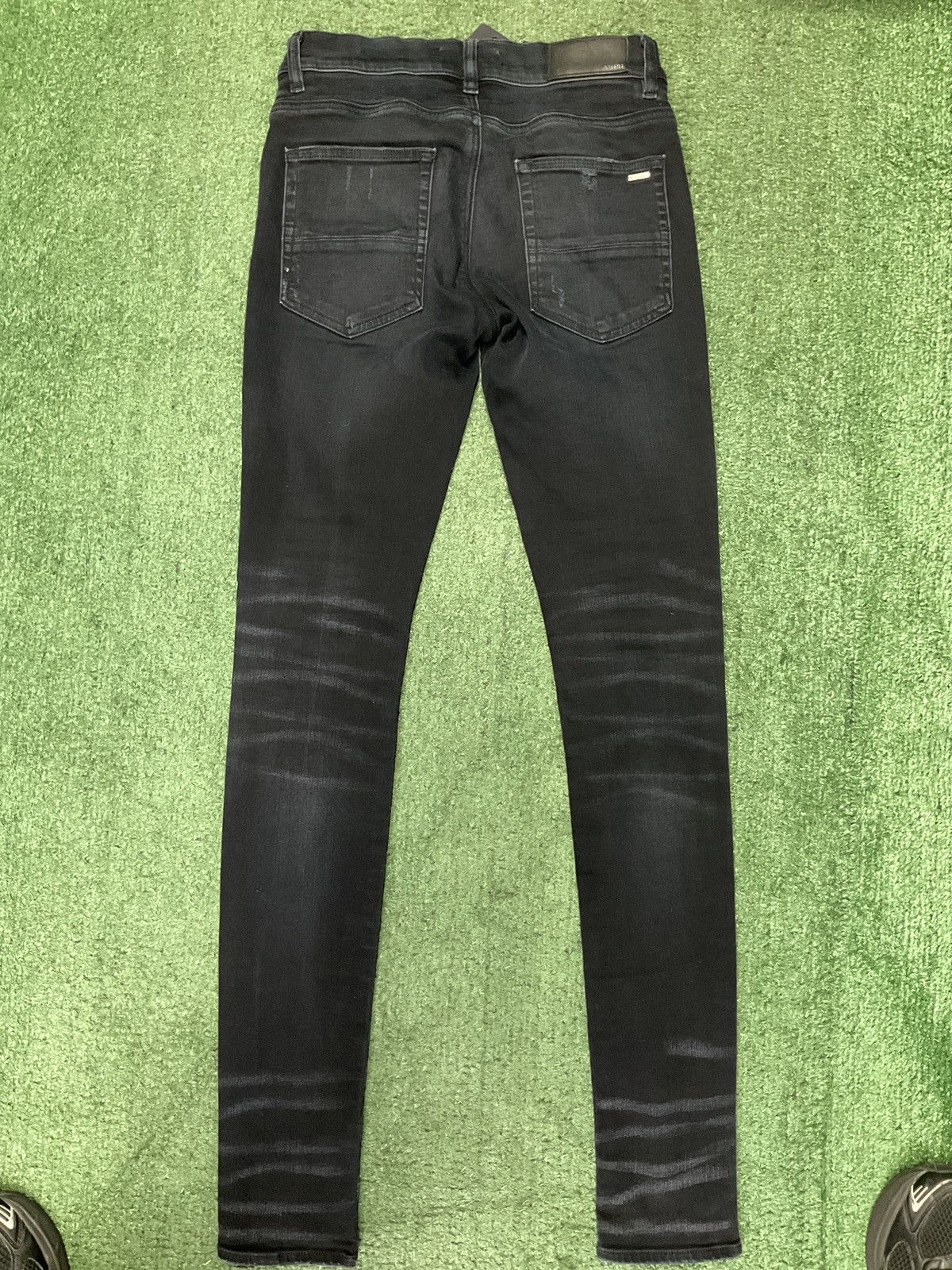 Amiri Amiri MX1 Drip Logo Black Jeans Size US 28 / EU 44 - 5 Thumbnail