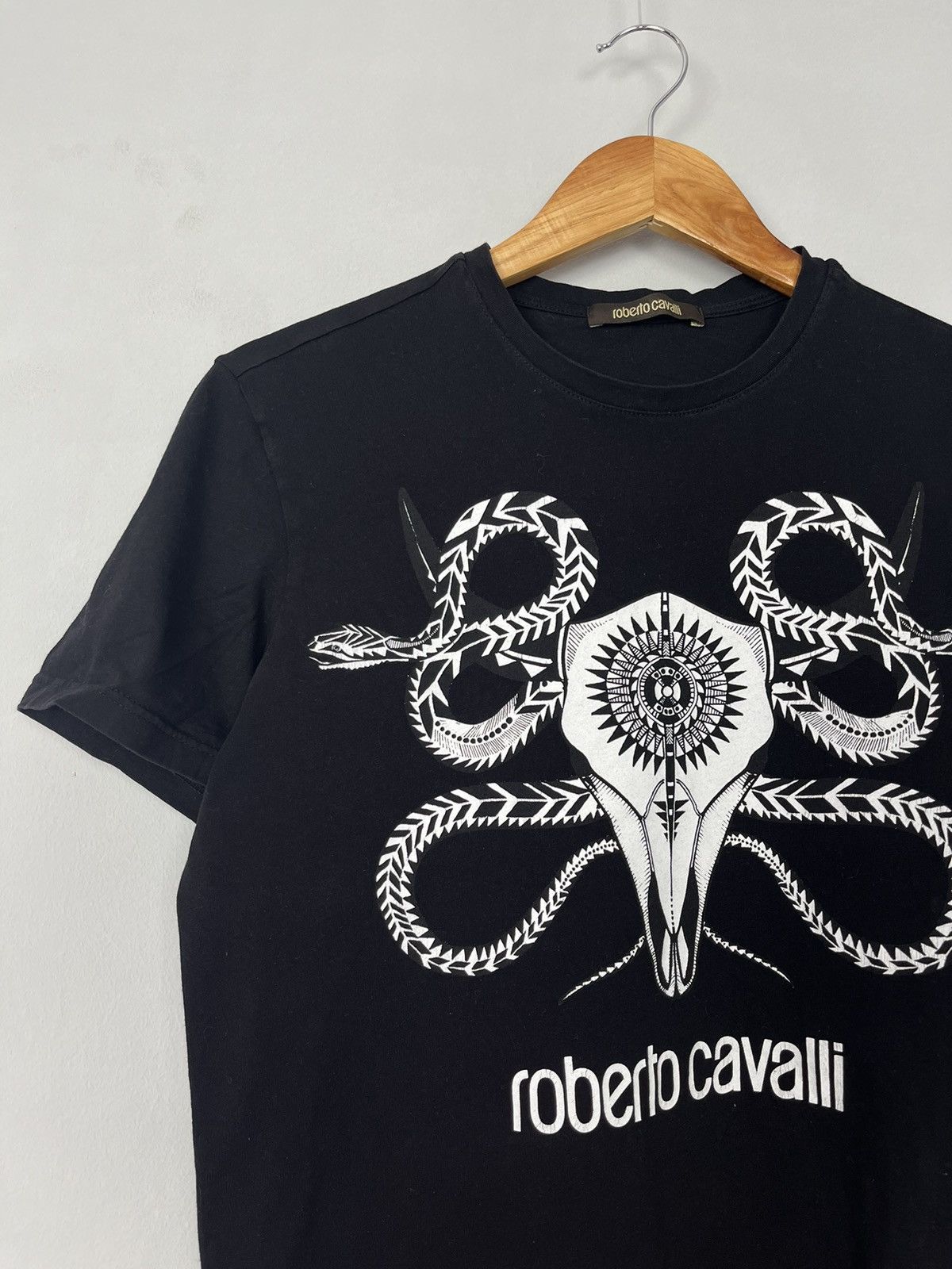Roberto Cavalli Roberto Cavalli Luxury Big Logo Cotton Tee Shirt Size US M / EU 48-50 / 2 - 2 Thumbnail