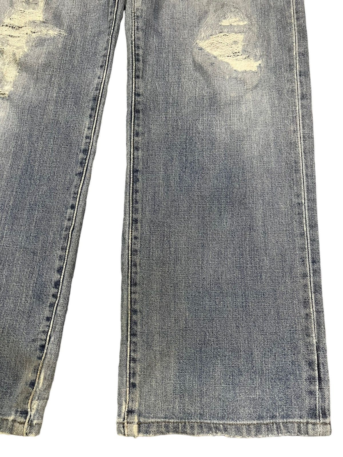 Wrangler Vintage Wrangler Classic Blue Wash Distressed Baggy Jeans Size US 32 / EU 48 - 6 Thumbnail