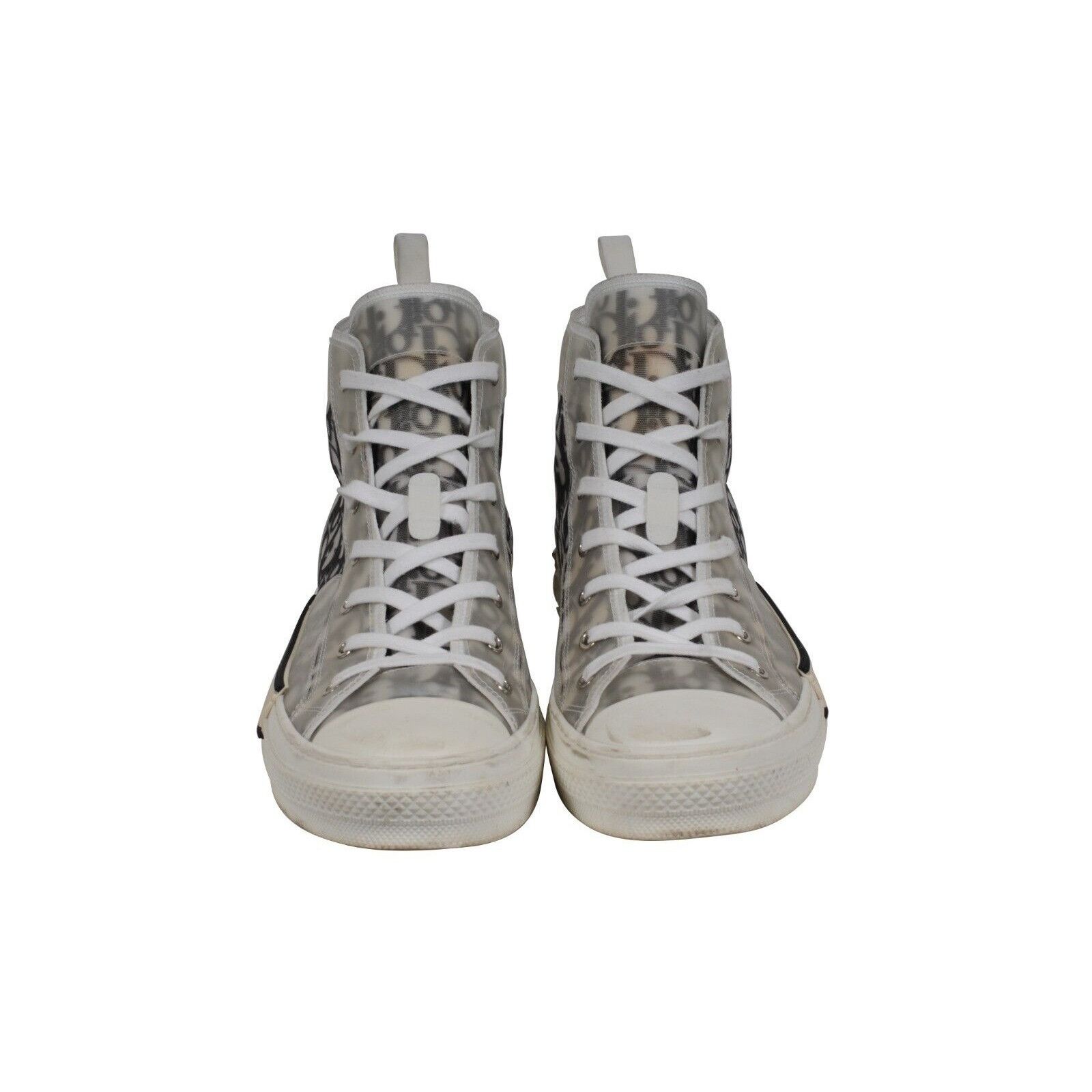 Dior B23 High Top Sneakers Black White Oblique Size US 12 / EU 45 - 2 Thumbnail