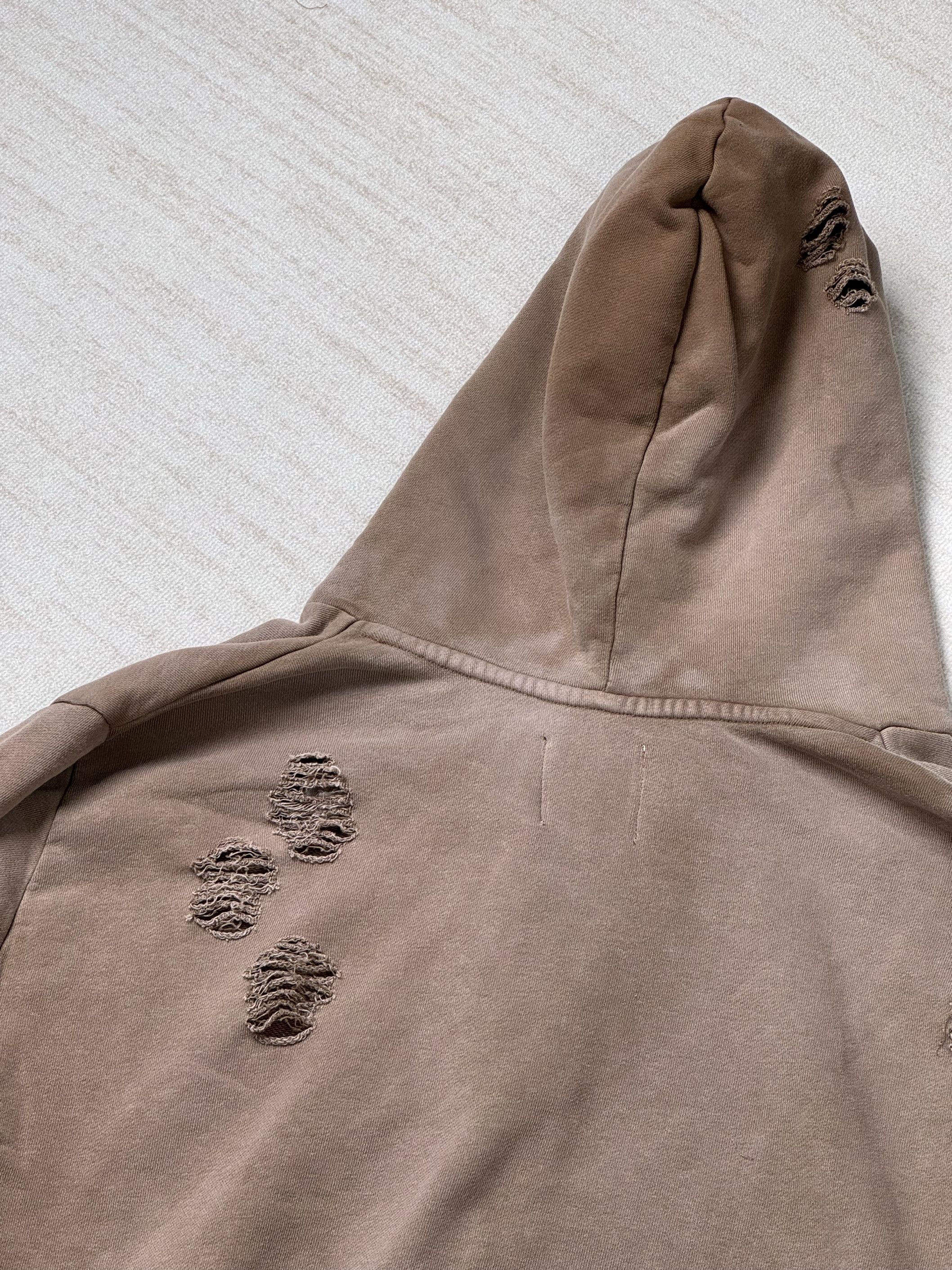 Japanese Brand Heavy Distressed Sun-fade Zip-up hoodie Size US M / EU 48-50 / 2 - 6 Thumbnail