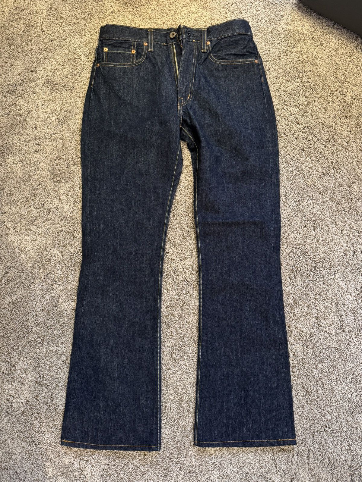 Kapital Kapital Blue Hands Flared Denim Jeans Size US 29 - 1 Thumbnail