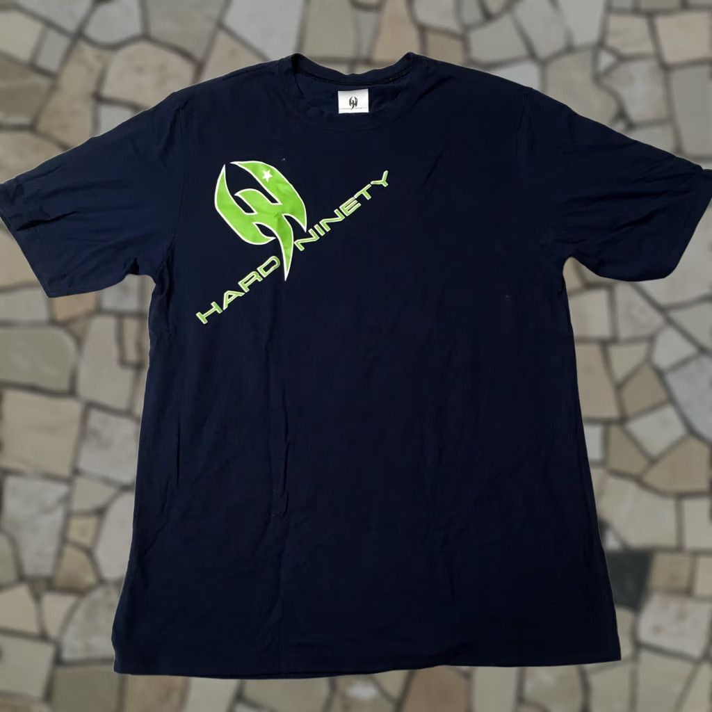 Vintage VINTAGE hard ninety T-Shirt Shirt Blue 80s 90s Band Music USA Mens M Short Sleeve Crew Neck Logo Shirt Size US M / EU 48-50 / 2 - 1 Thumbnail