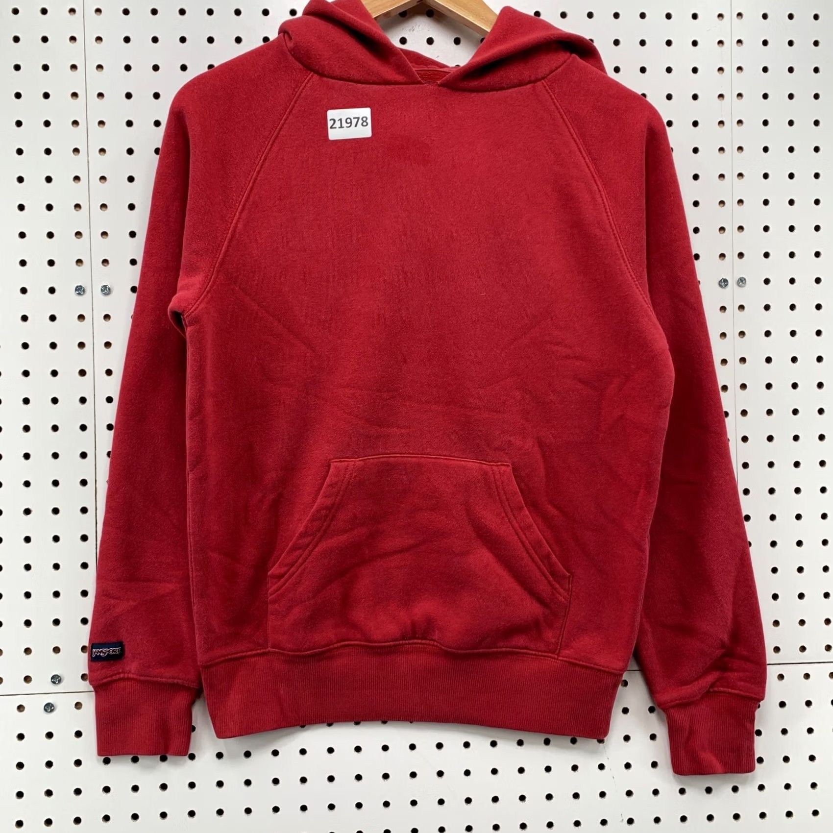 Jansport VINTAGE Jansport Hooded Sweatshirt Red Womens Small Pullover Hoodie Size S / US 4 / IT 40 - 7 Thumbnail