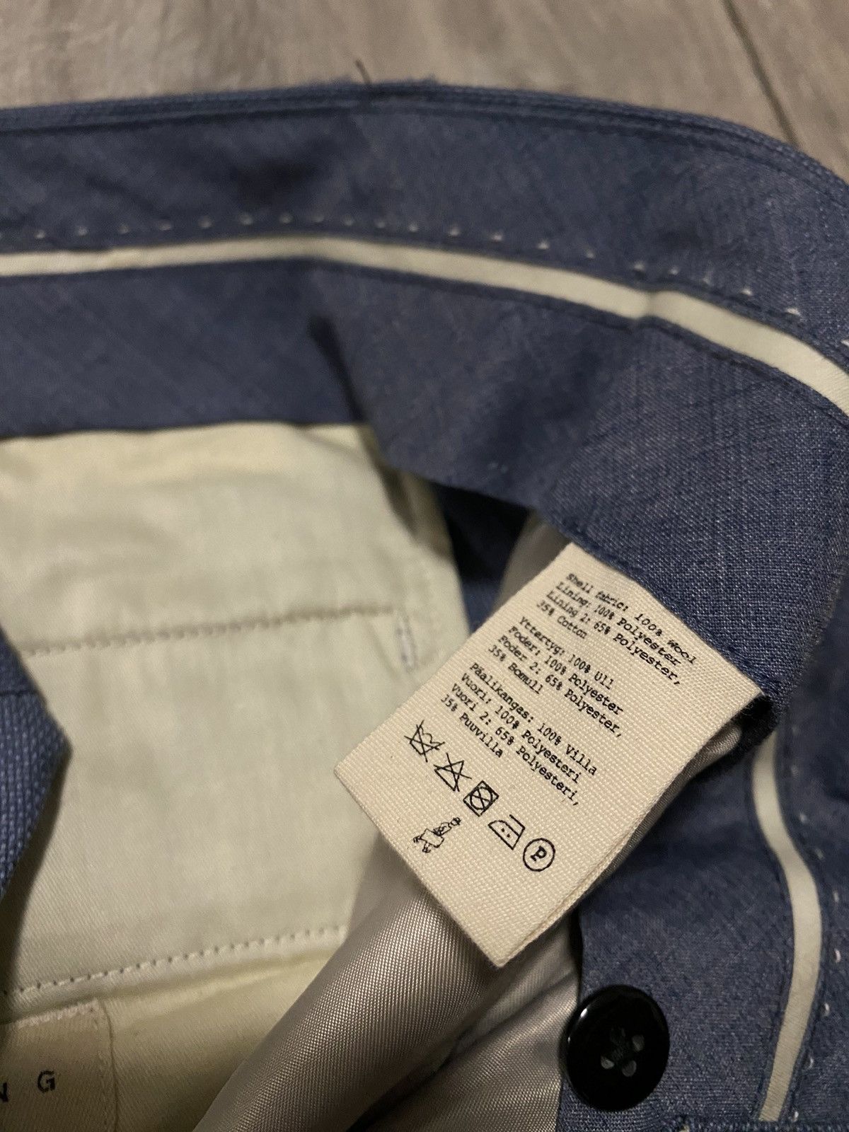 Loro Piana Vintage Loro Piano Casual Pants Super 130’s Wool Slate Blue Size US 36 / EU 52 - 6 Thumbnail
