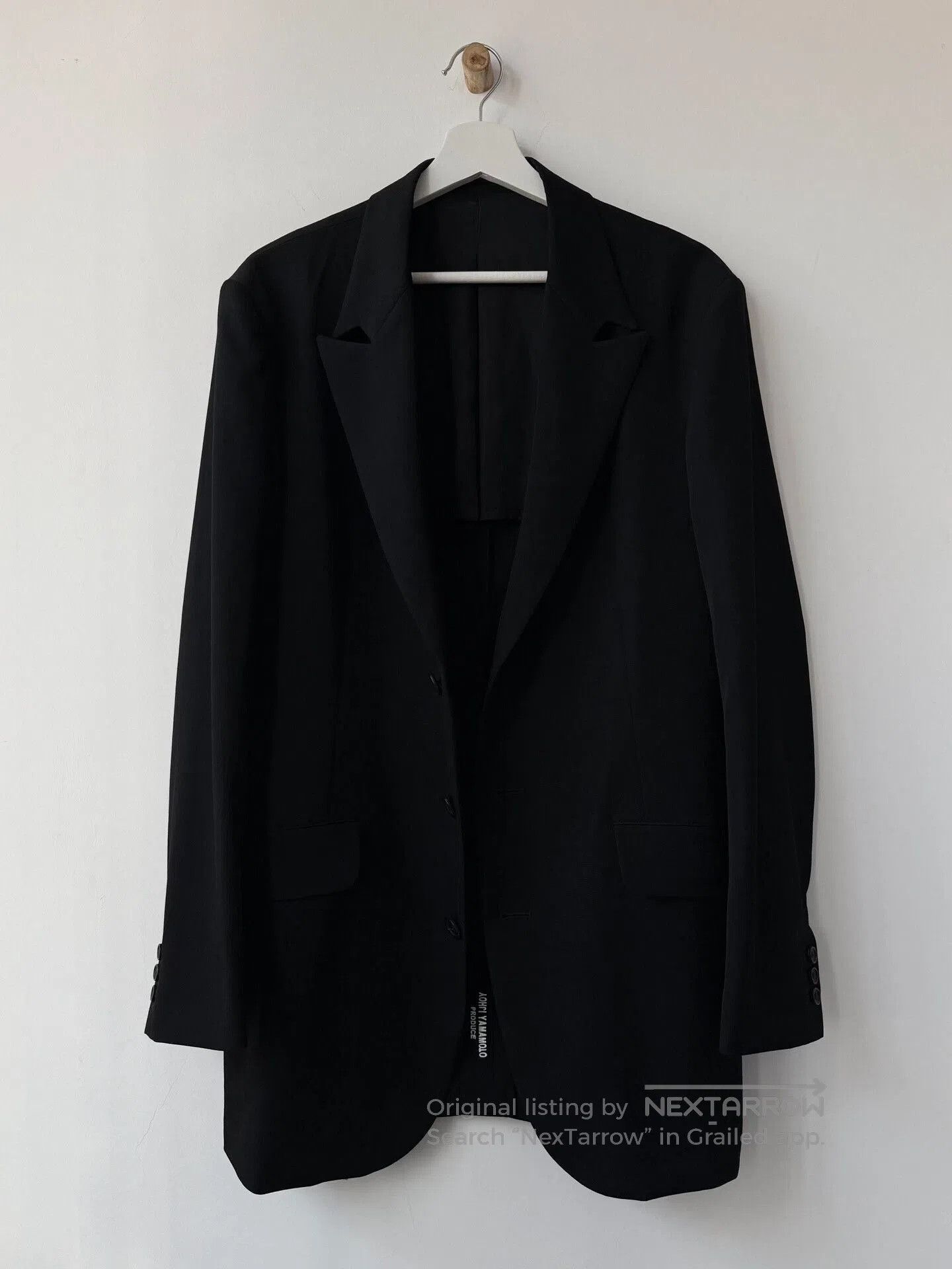 Yohji Yamamoto yohji yamamoto pour homme black wool blazer. Size US M / EU 48-50 / 2 - 1 Thumbnail