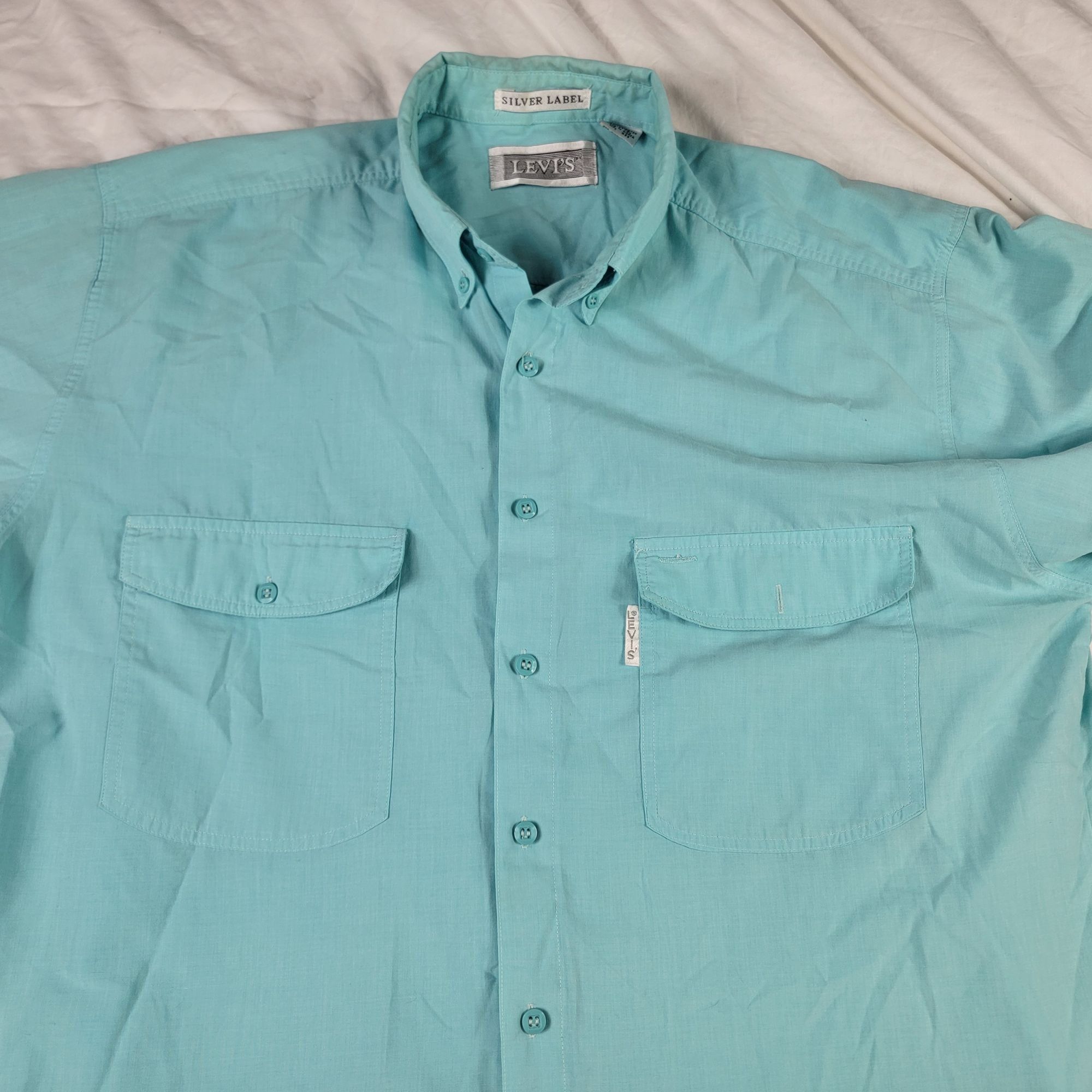 Levi's Levis Silver Label Mens Large Short Sleeve Button Down Shirt Size US L / EU 52-54 / 3 - 3 Thumbnail