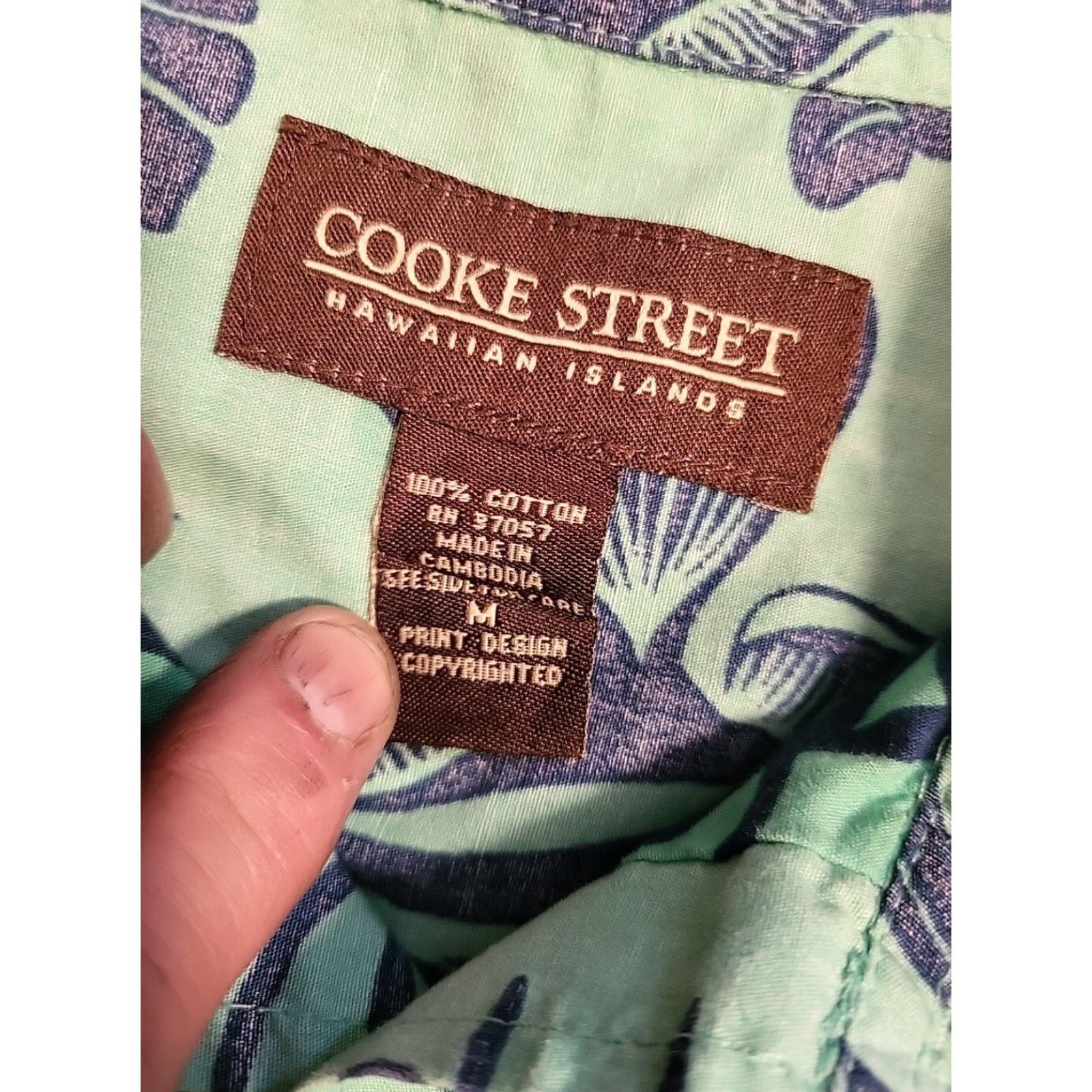 Vintage Cooke Street Hawaiian shirt Medium Button-Up SS Tropical Beach Fish Ocean EUC Size US M / EU 48-50 / 2 - 3 Thumbnail