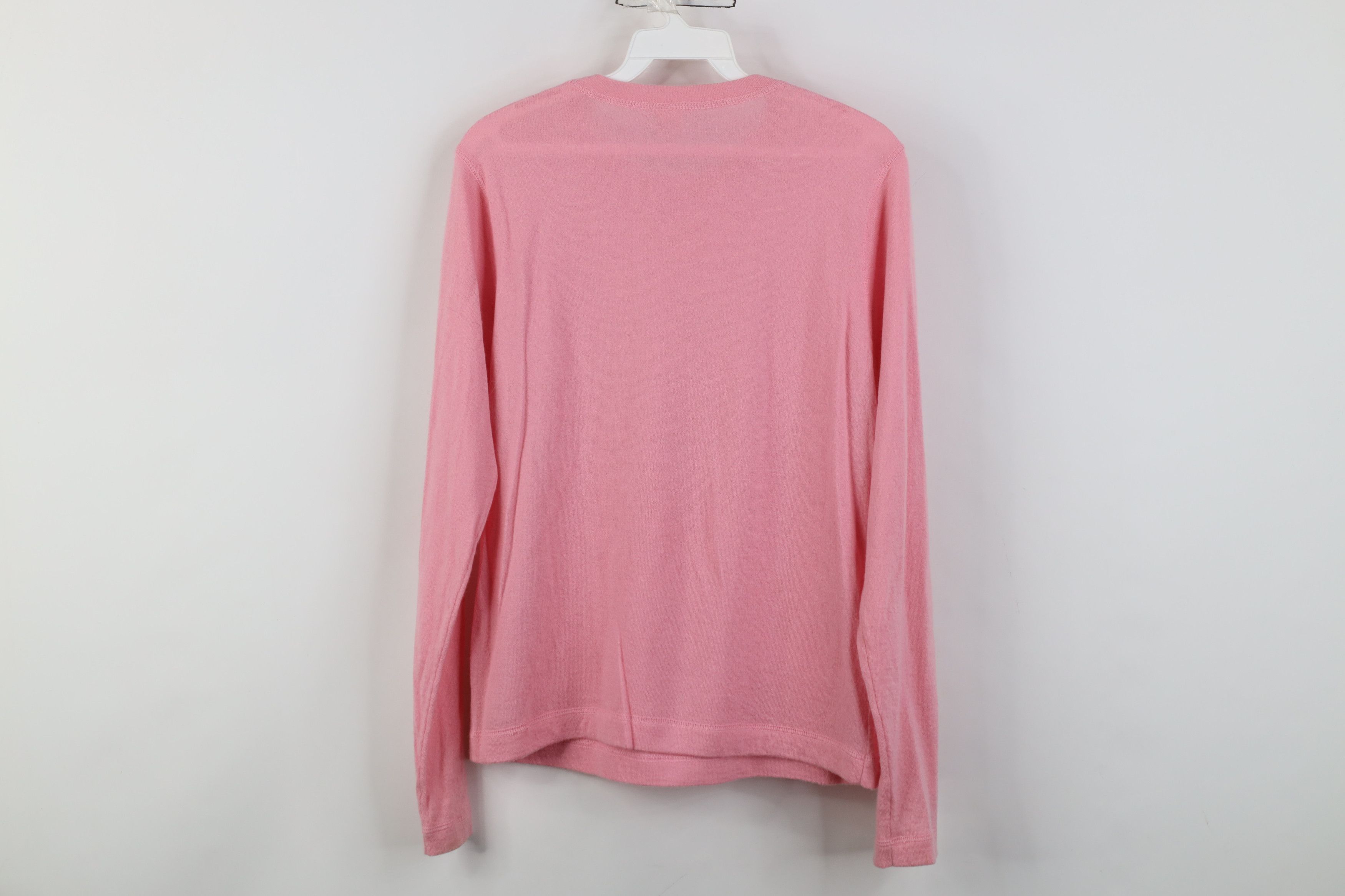 Vintage Vintage 90s Streetwear Cashmere Knit Crewneck Sweater Pink Size L / US 10 / IT 46 - 11 Thumbnail