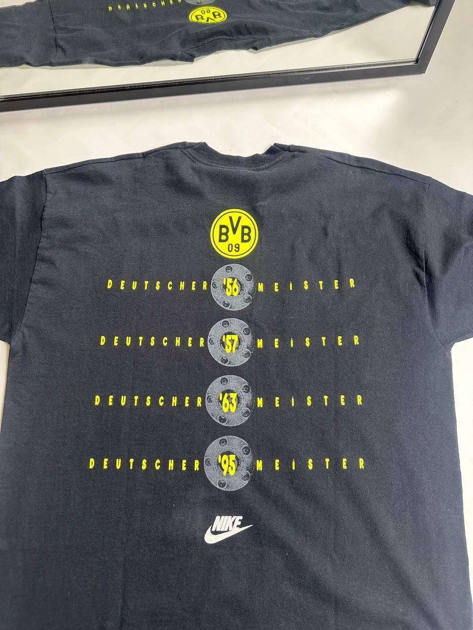 Nike 95s Vintage Borussia Dortmund Football Shirt Soccer Jersey Size US XL / EU 56 / 4 - 7 Thumbnail