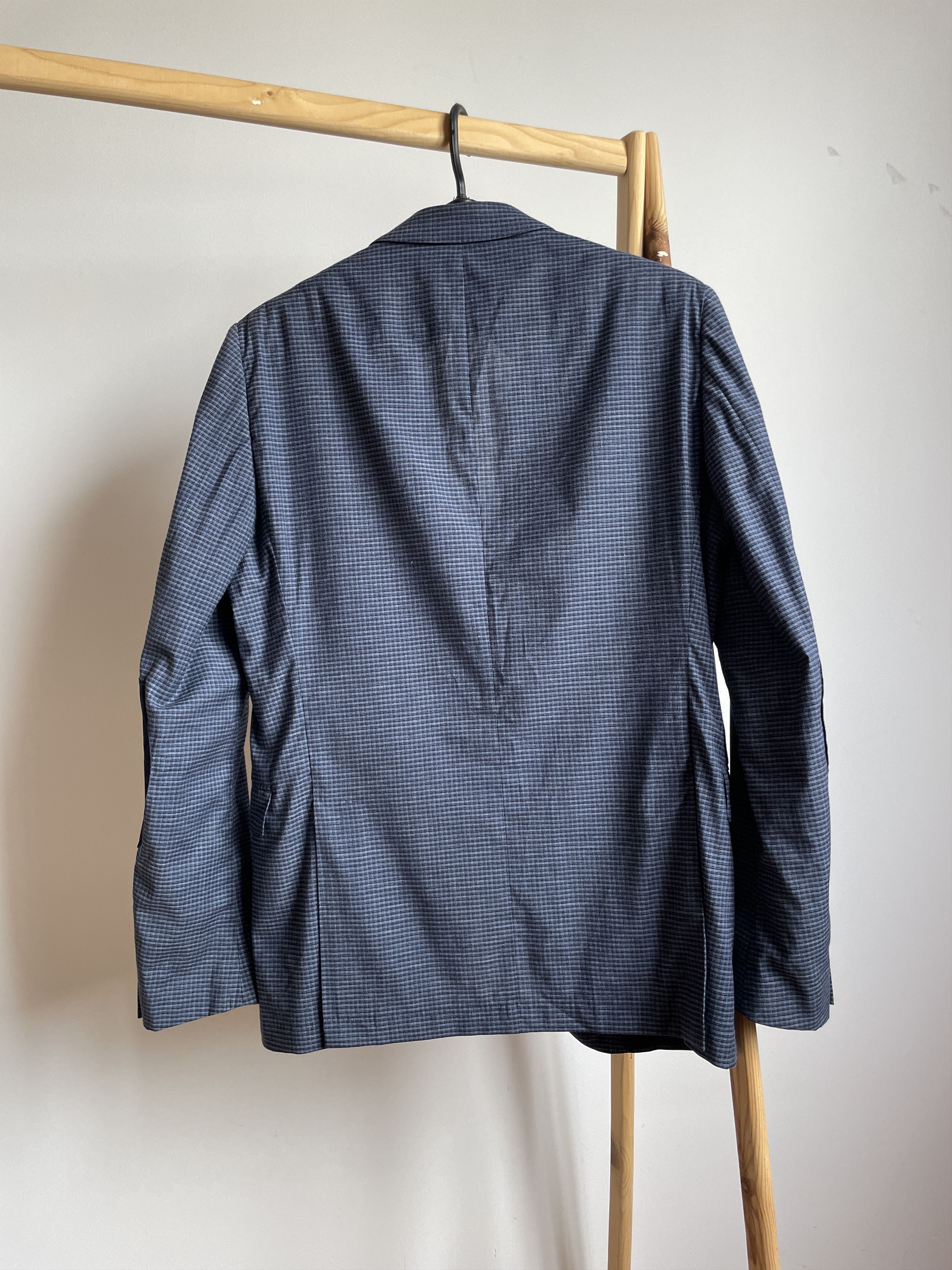 Pal Zileri Pal Zileri Lab Wool/Cotton Elbow Patches Unlined Blazer Size 40R - 2 Thumbnail