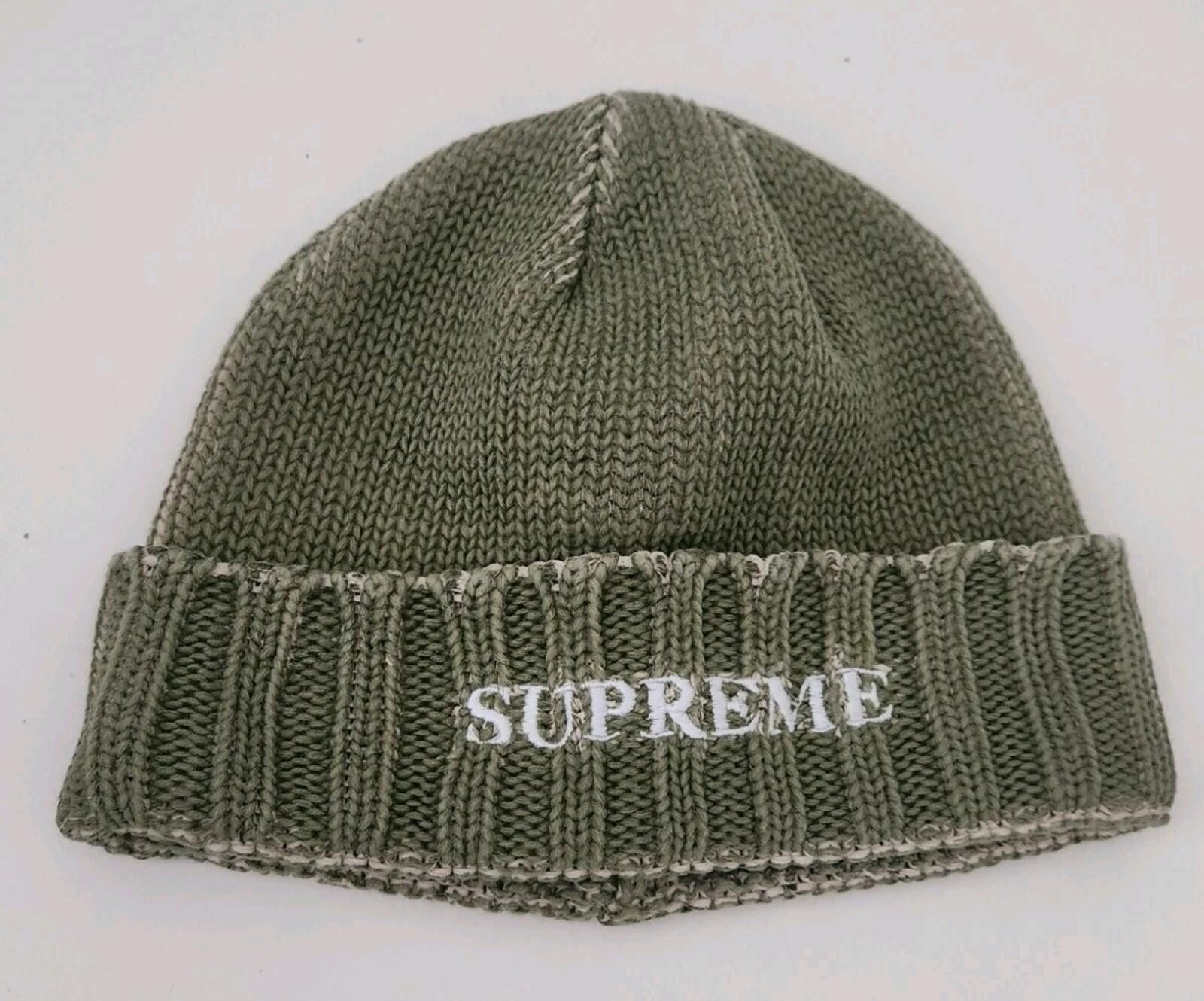 Supreme Supreme Tag Beanie FW25 Olive Green | Grailed