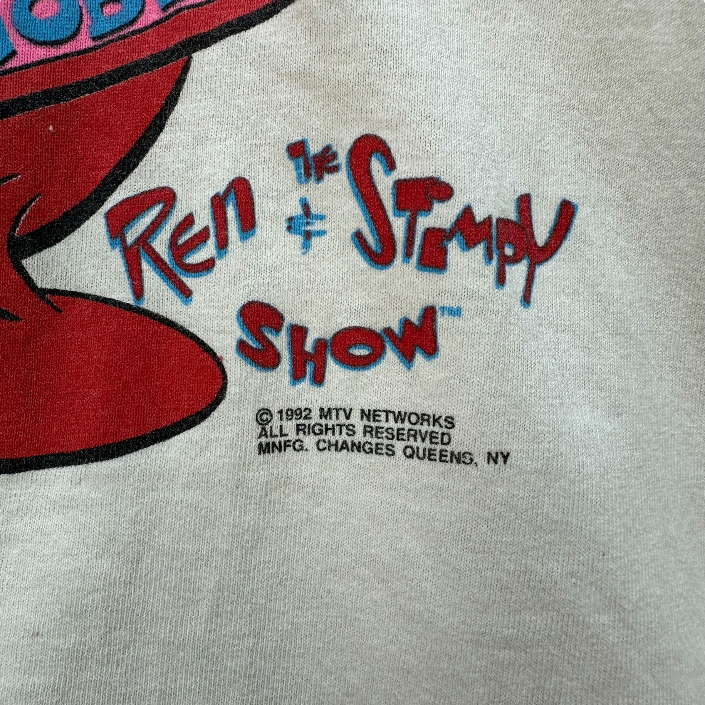 Nickelodeon Vintage 90's THE REN & STIMPY SHOW Graphic T Shirt #A80-1929 Size US XL / EU 56 / 4 - 5 Thumbnail