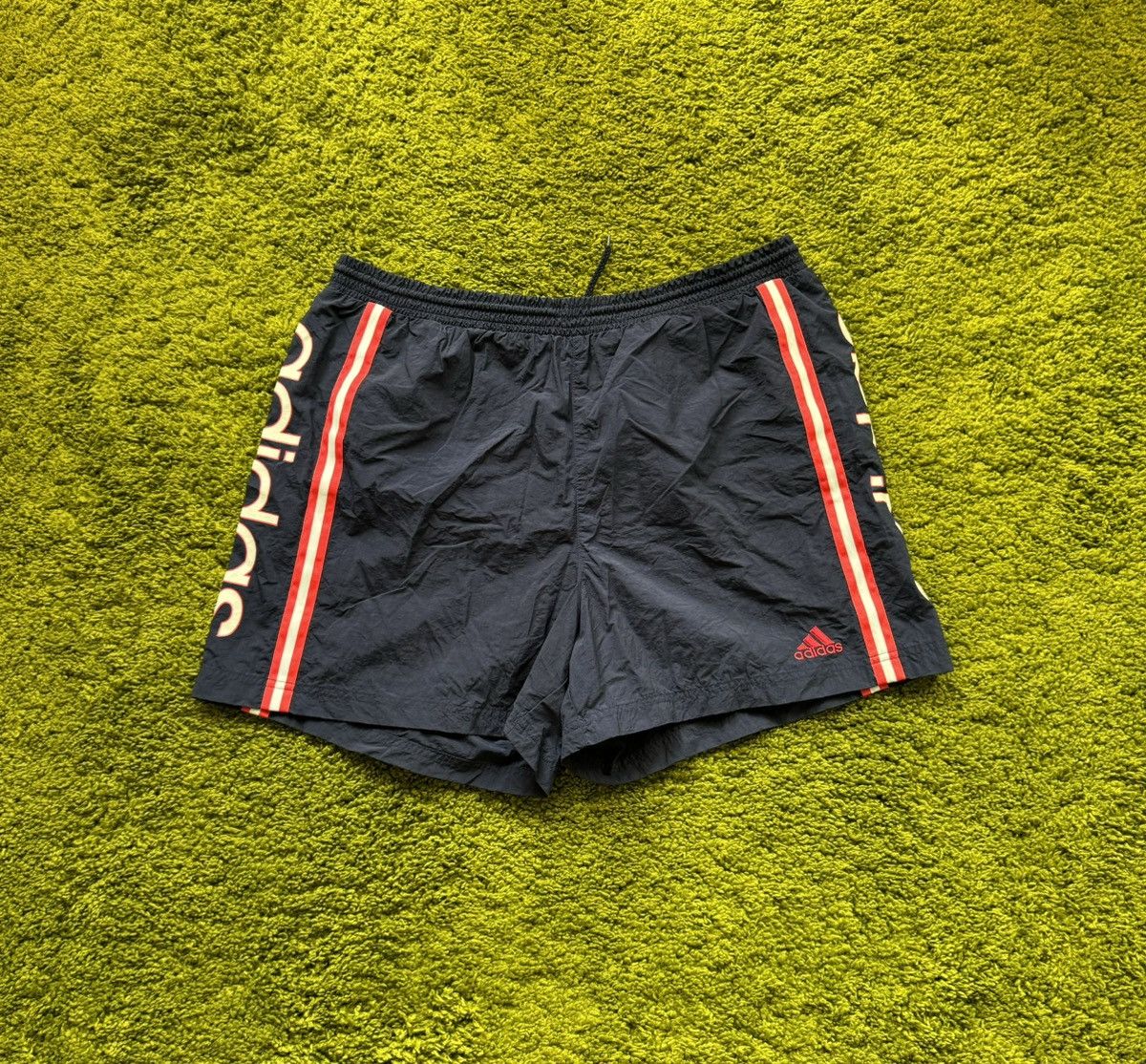 Adidas × Vintage Adidas 90s vintage all around logo shorts Size US 36 / EU 52 - 1 Thumbnail