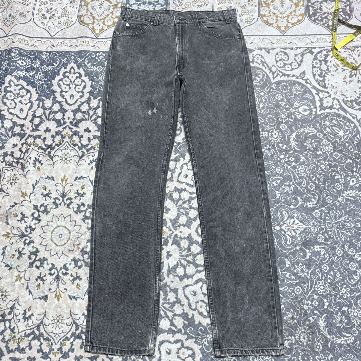 Levi's Vintage Levis 505 Black Faded Distressed Jeans Size US 34 / EU 50 - 22 Thumbnail