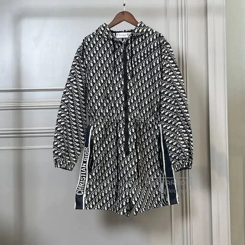 Dior Dior Black Printed Long Sleeve Short Dress . Size XS / US 0-2 / IT 36-38 - 1 Thumbnail