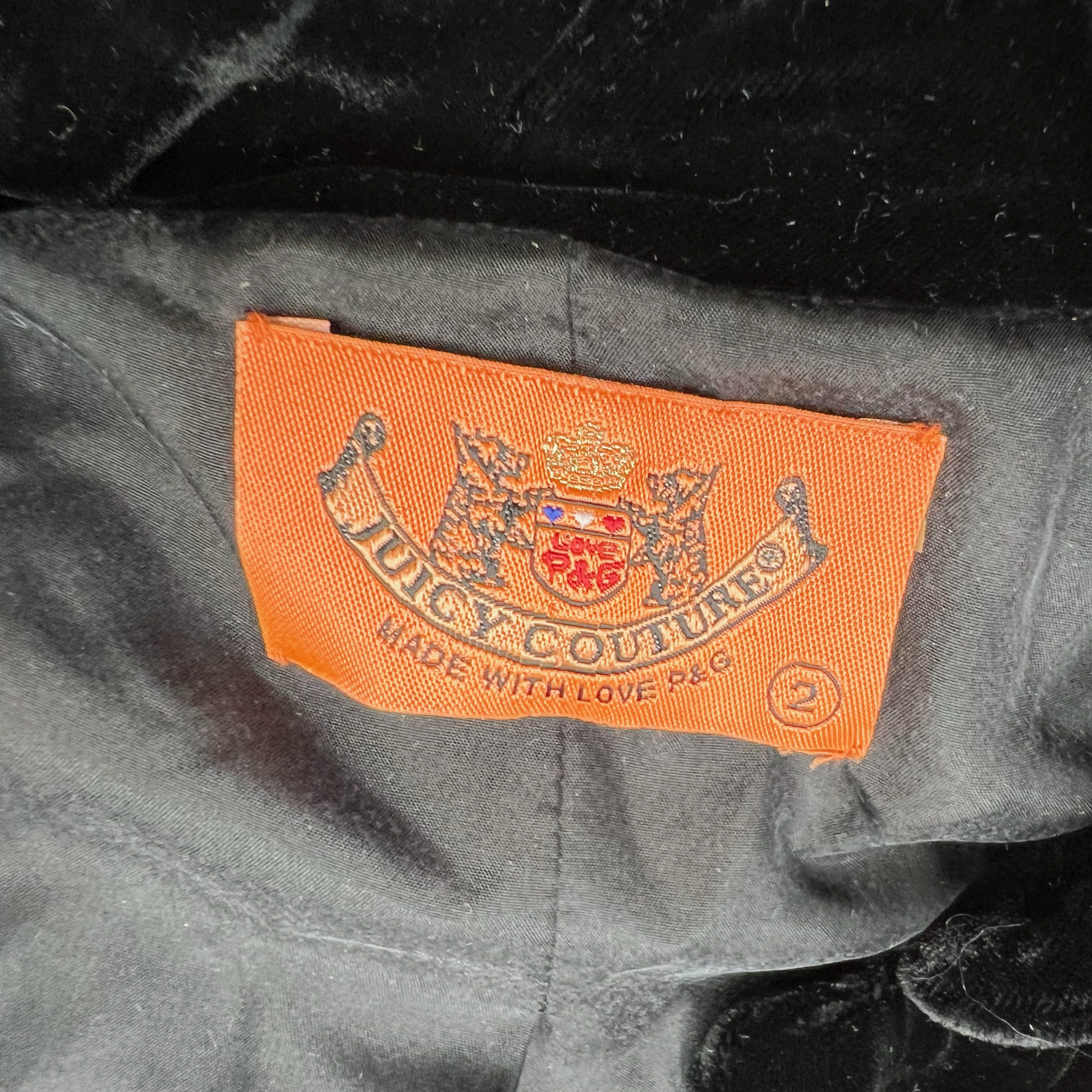 Juicy Couture Juicy Couture Velvet Velour Crystal Diamond Size XS / US 0-2 / IT 36-38 - 2 Thumbnail