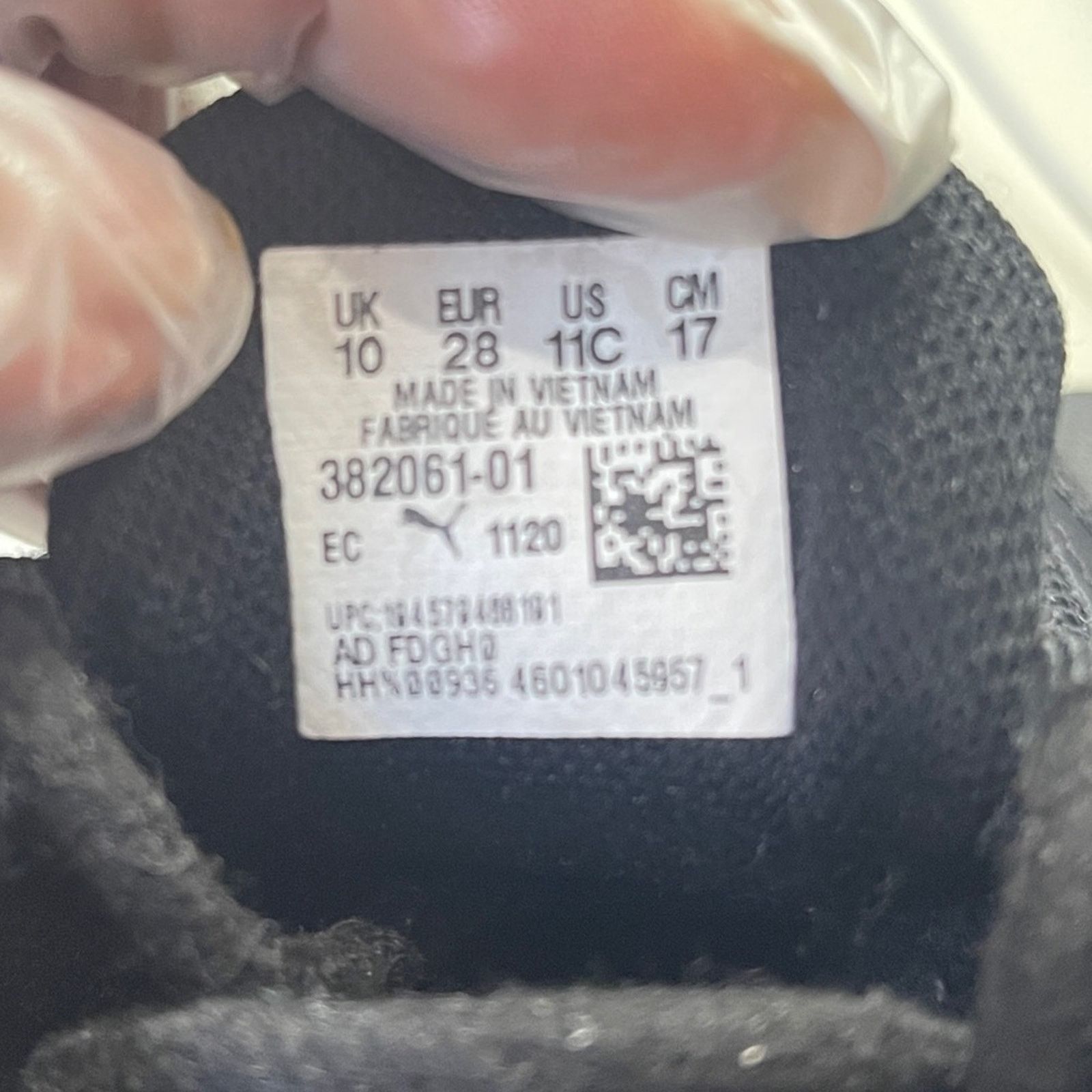 Puma PUMA Toddler RS-Fast Triple Black Sneakers Sz 11c Size US 11 / EU 44 - 6 Thumbnail