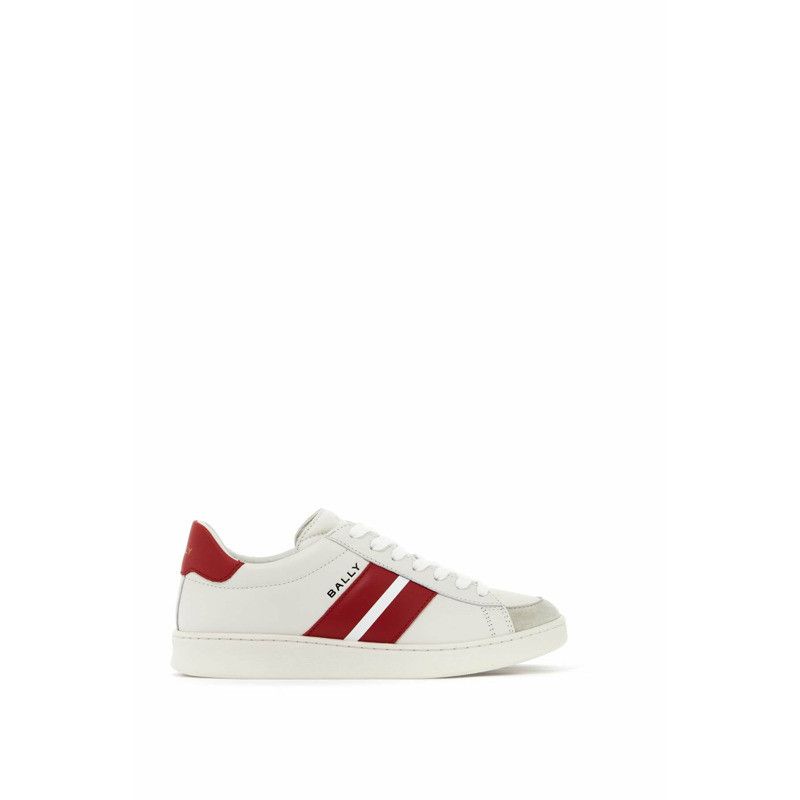o1s22i1n0125 Smooth Leather Thiago Sneakers in White Red