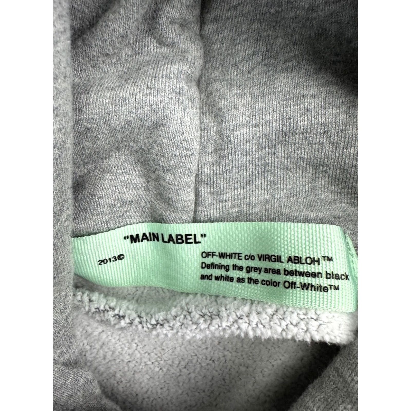 Off-White Off-White Cabin Baggage Tape Arrows Hoodie Mens L Gray Pullover Sweatshirt Pocket Size US L / EU 52-54 / 3 - 2 Thumbnail