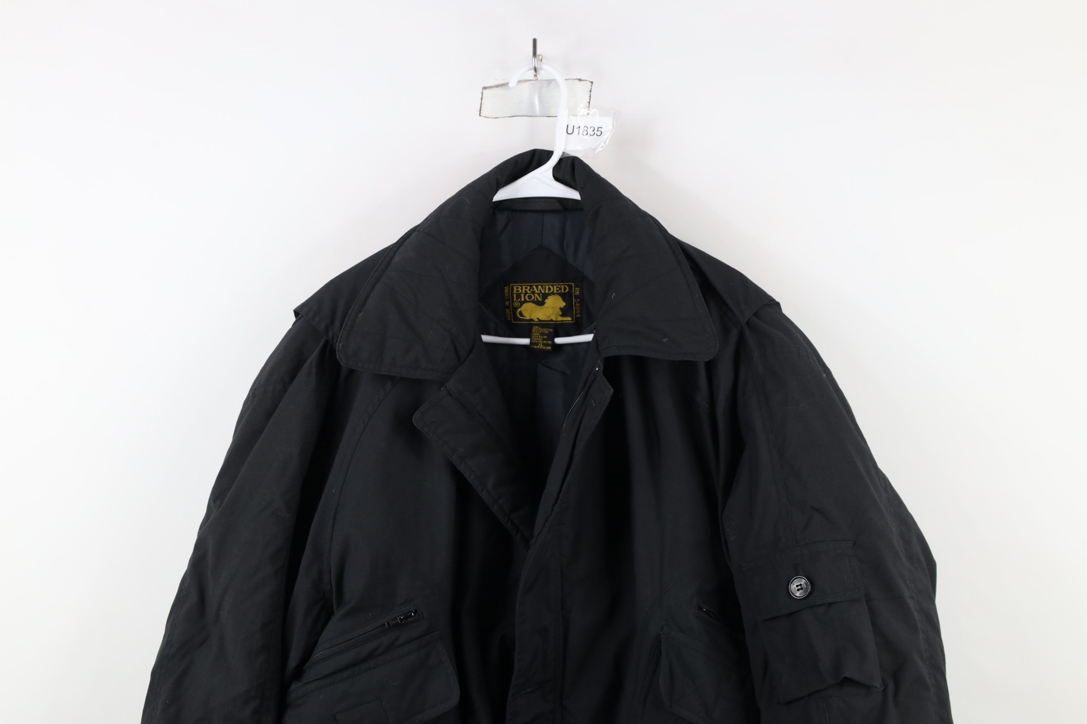 Vintage Vintage 90s Streetwear Quilted Full Zip Puffer Bomber Jacket Size US XL / EU 56 / 4 - 2 Thumbnail