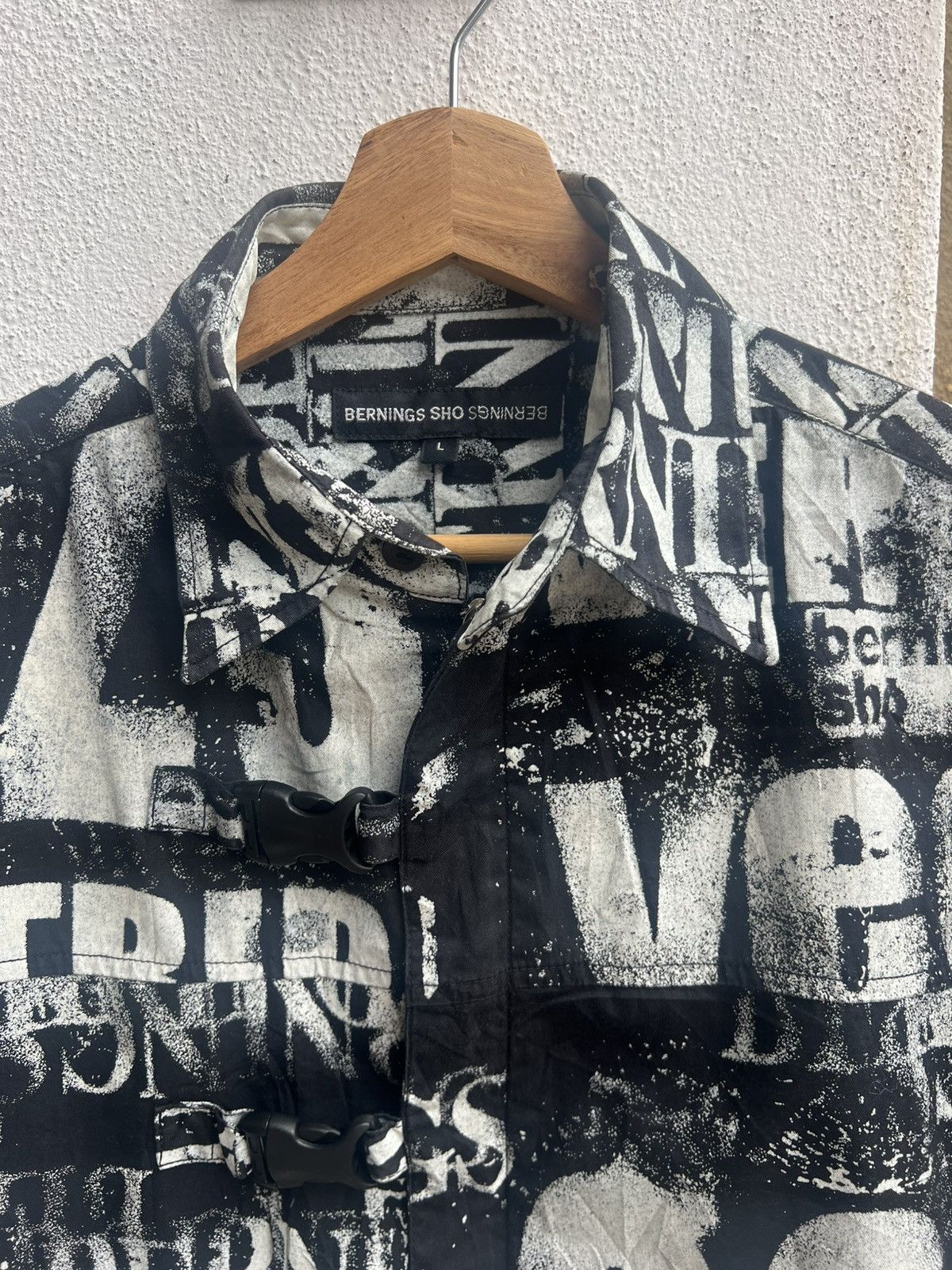 BERNINGS SHO VINTAGE BERNINGS SHO AOP EMO ZIPPER SHIRT Size US L / EU 52-54 / 3 - 5 Thumbnail