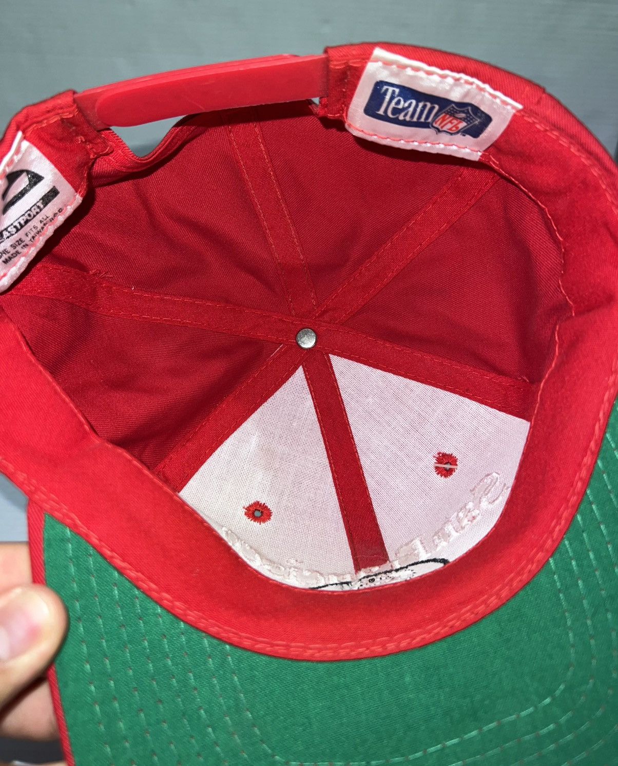 Other New Vintage 90s San Francisco 49ers Nfl Script Snapback Hat Size ONE SIZE - 6 Thumbnail