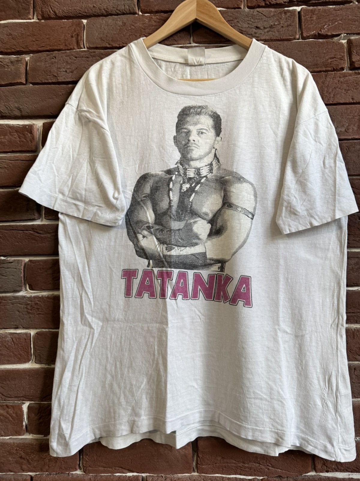 Vintage WWF Tatanka Vintage 90s Rare Wrestling Rap Tee White L Size US L / EU 52-54 / 3 - 2 Thumbnail