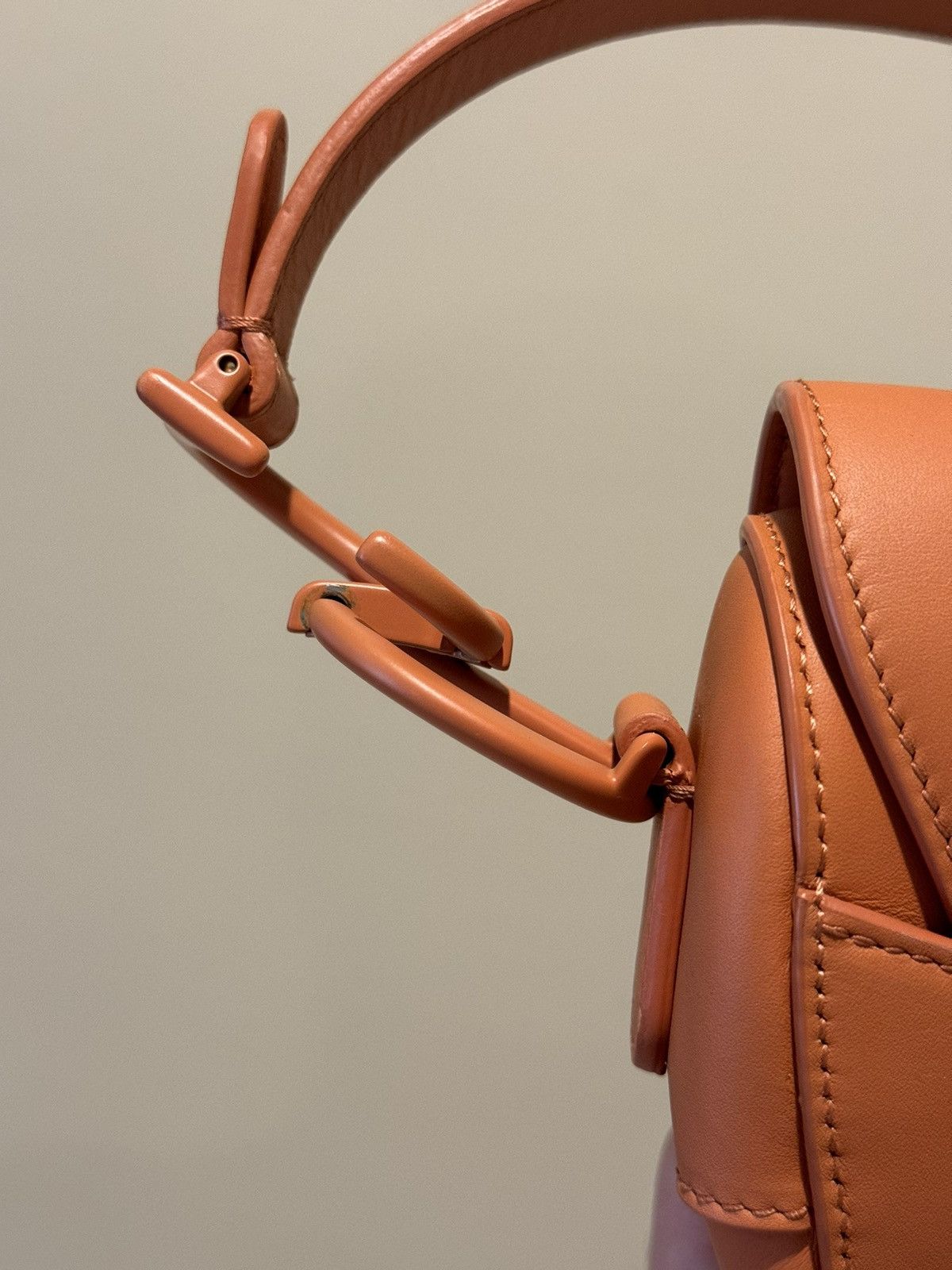 Dior Dior Ultra Matte Saddle Bag Orange Leather Medium Size ONE SIZE - 6 Thumbnail