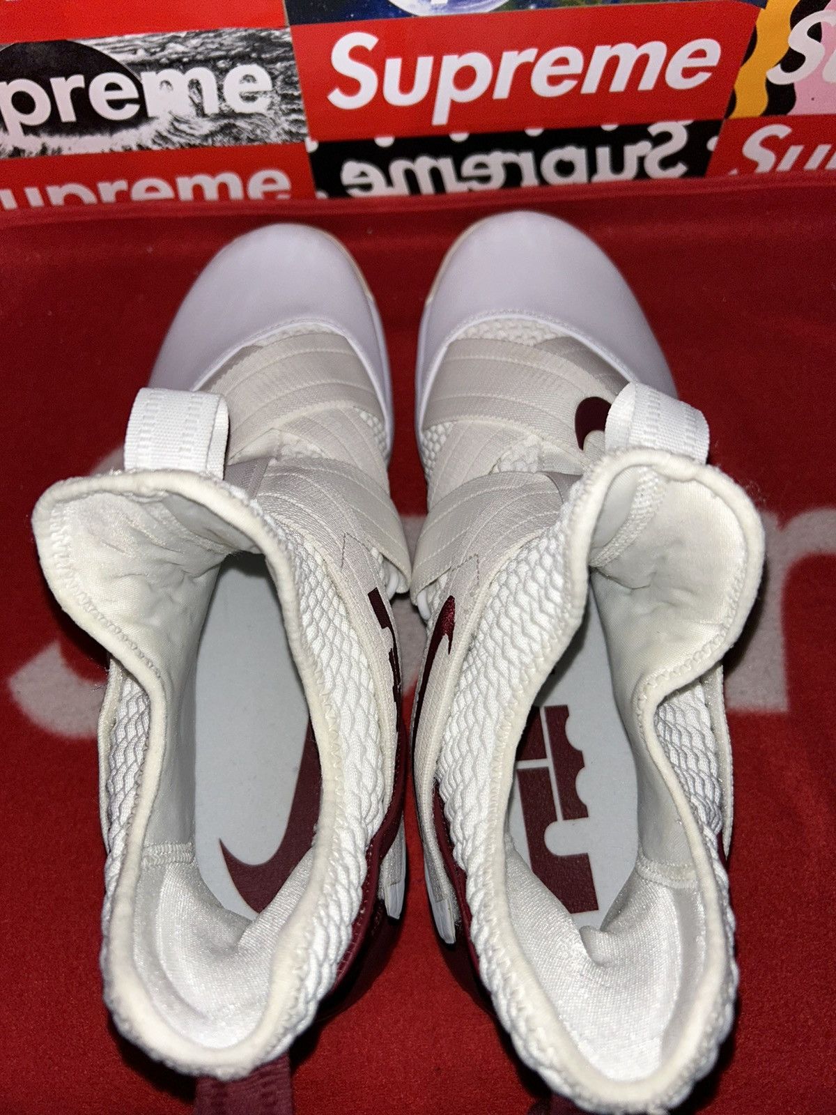 Nike Nike LeBron Soldier 12 TB 'White Team Red' AT3872-109 13 Size US 13 / EU 46 - 4 Thumbnail