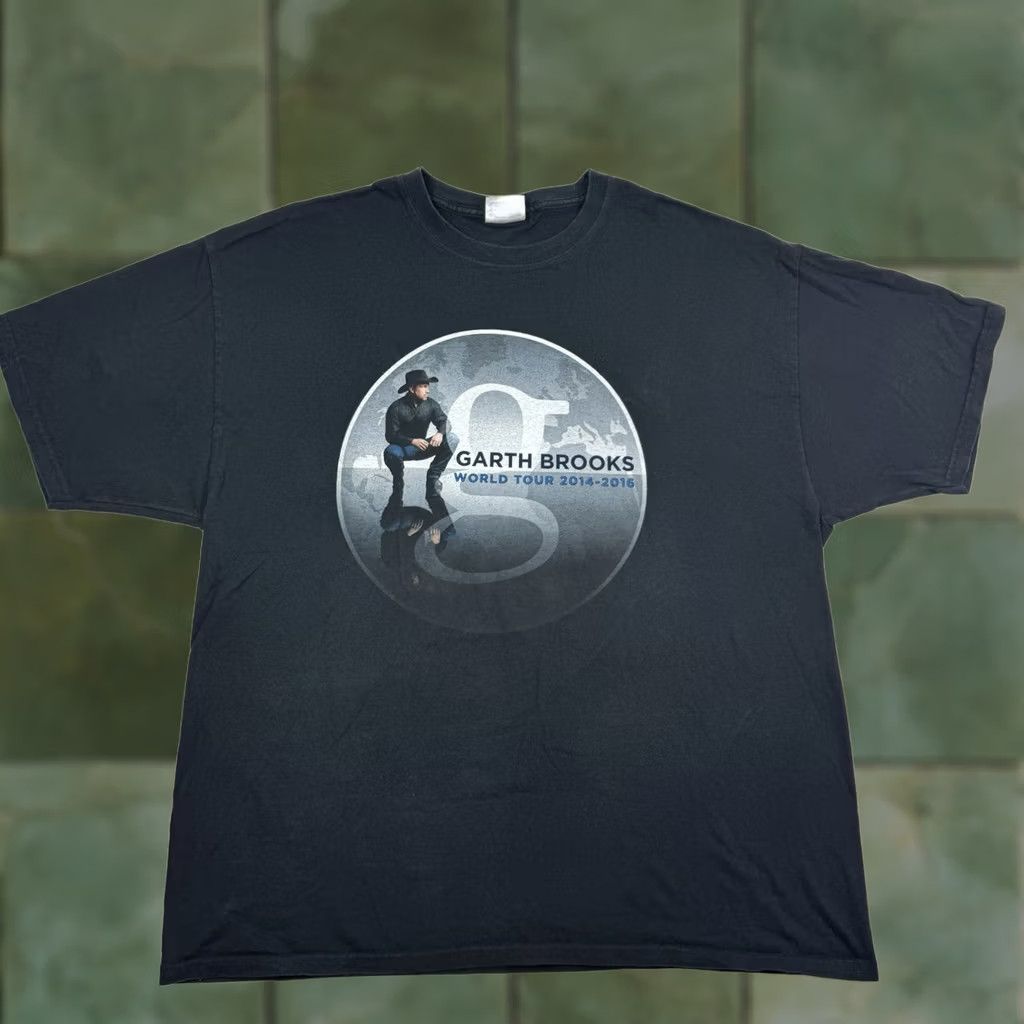 Hanes Garth Brooks World Tour 2014 T Shirt Adult 2XL Music Band Country Music Y2K Mens Size US XXL / EU 58 / 5 - 1 Thumbnail