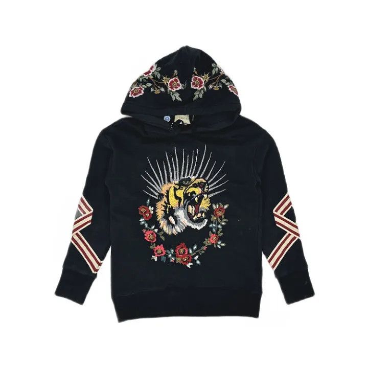 Gucci Gucci Embroidered Hooded Sweatshirt for Casual Wear Size US S / EU 44-46 / 1 - 1 Thumbnail