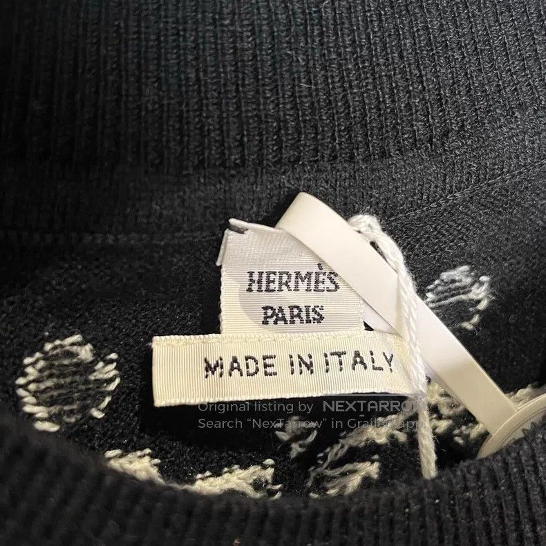 Hermes Hermes Short Sleeve Round Neck Cashmere Sweater Size XS / US 0-2 / IT 36-38 - 3 Thumbnail