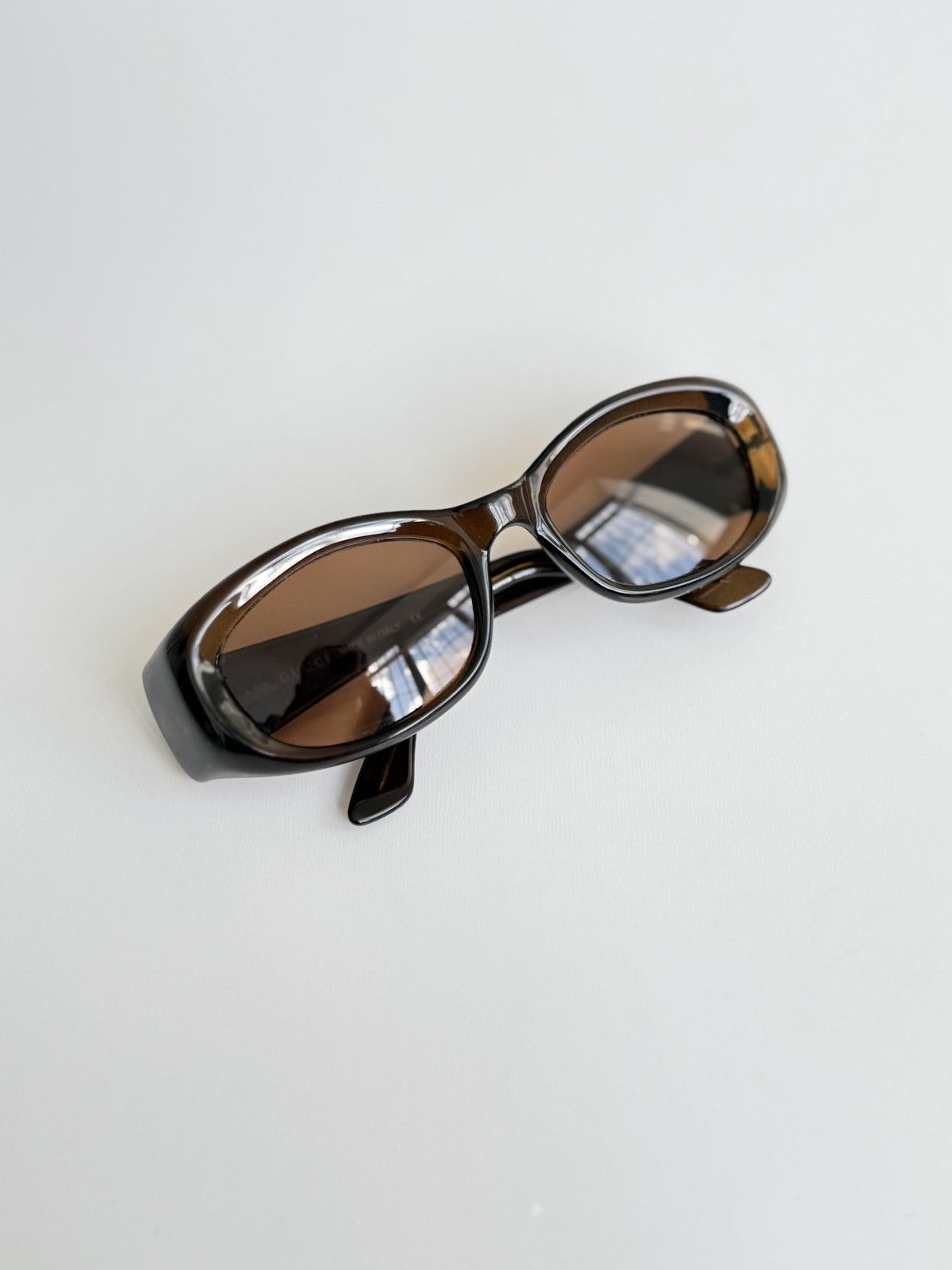 Gucci GUCCI By Tom Ford Sunglasses 2432 Wrap Shield Bella Hadid Size ONE SIZE - 3 Thumbnail