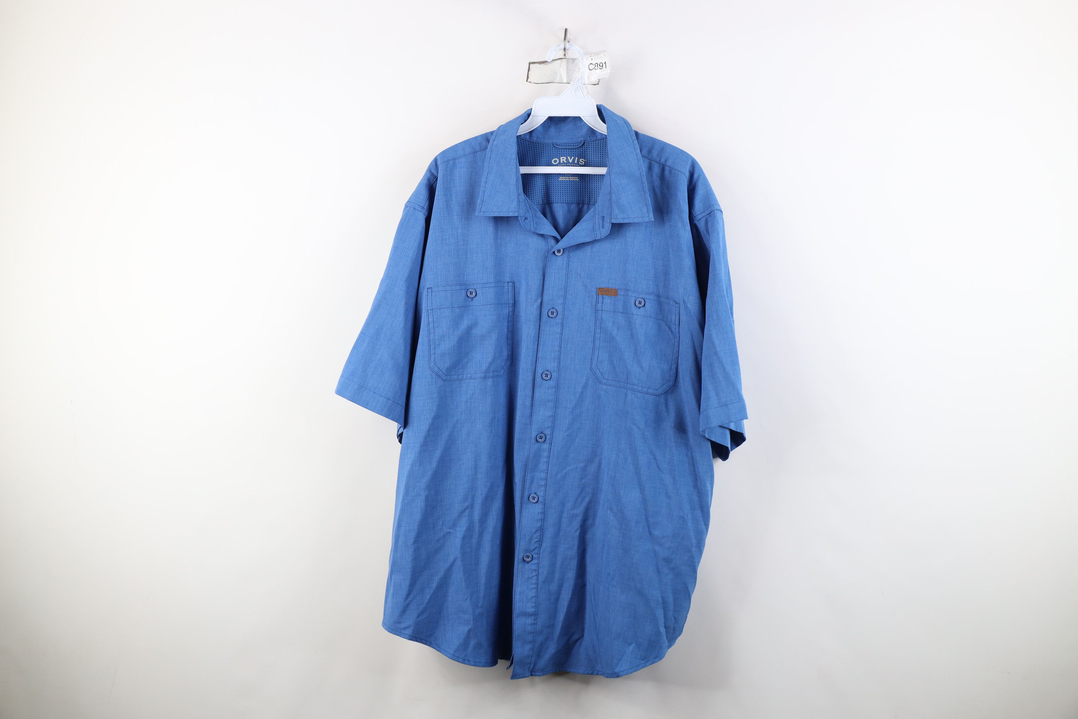 Orvis Orvis Trekking Hiking Fishing Short Sleeve Button Shirt Size US XXL / EU 58 / 5 - 1 Thumbnail