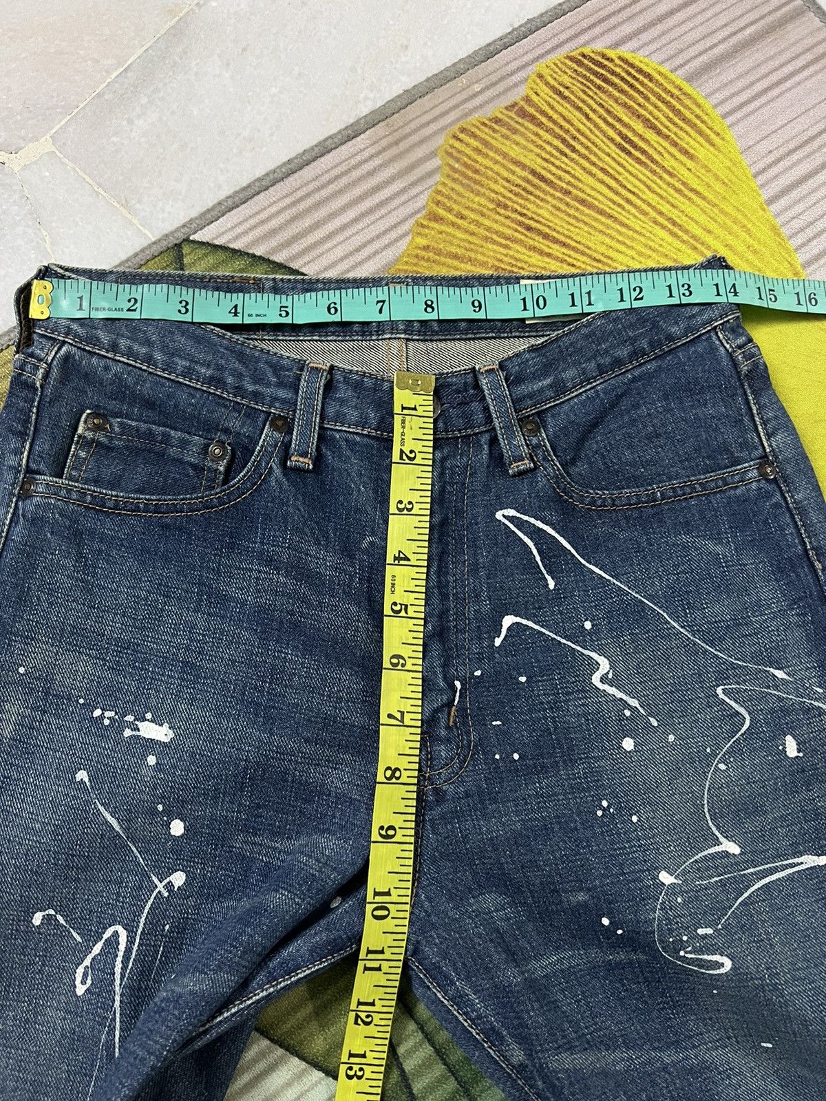 Big John × If Six Was Nine × Japanese Brand 💥RARE💥VINTAGE BIG JOHN SPLATTER / PAINTER JEANS JAPAN Size US 28 / EU 44 - 10 Thumbnail