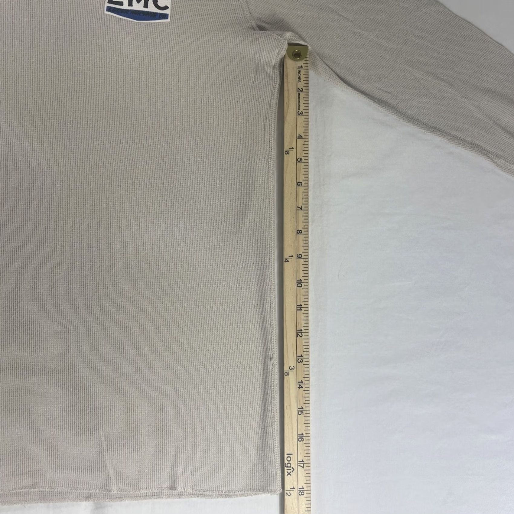 CO L Loser Machine L Thermal Shirt Long Sleeve Mens T-Shirt Beige Cotton Thermal LMC 80s Motorcycle Racing Henley Size US L / EU 52-54 / 3 - 6 Thumbnail