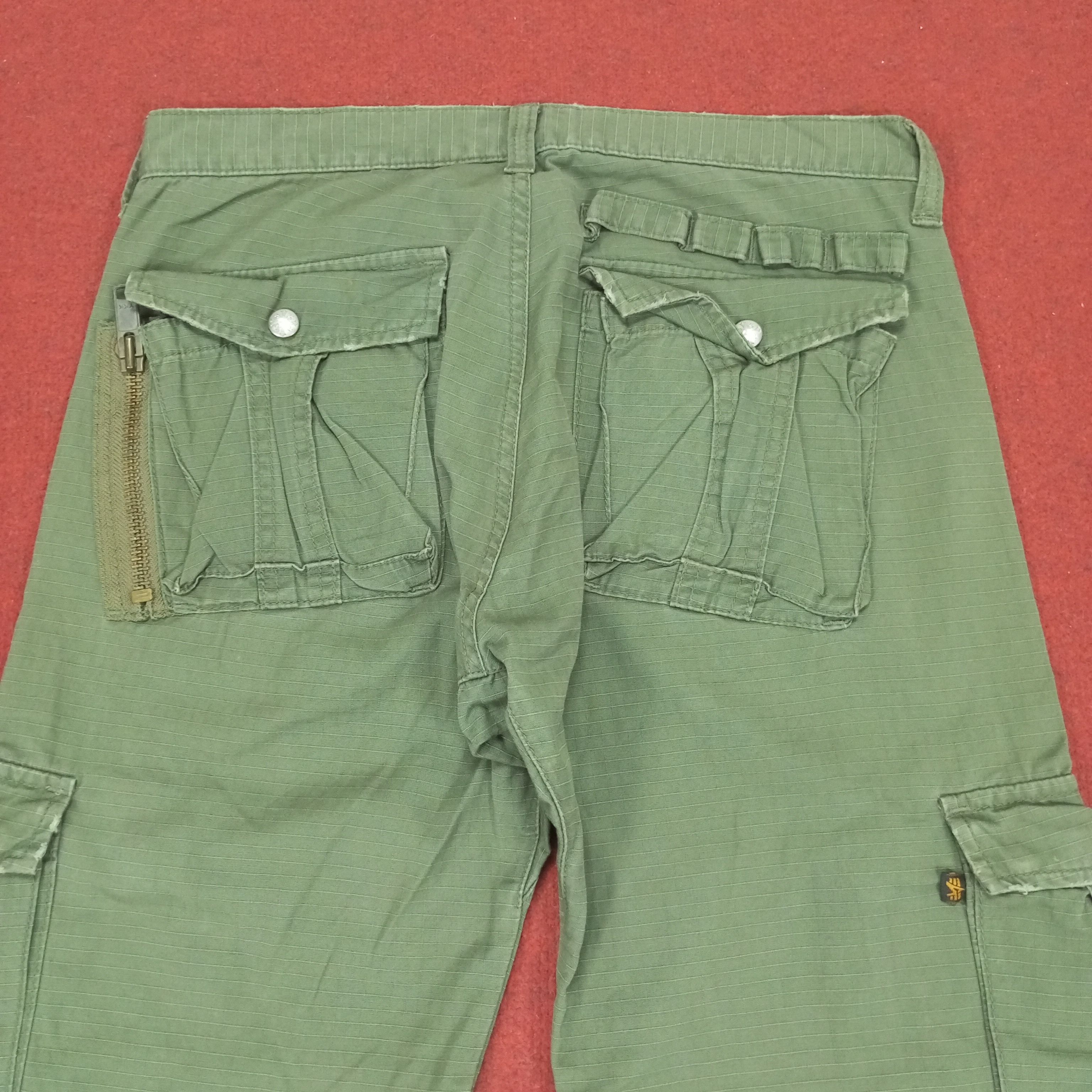 Alpha Industries × Vintage Alpha Industries Cargo Pocket Style Pants Size US 31 - 5 Thumbnail