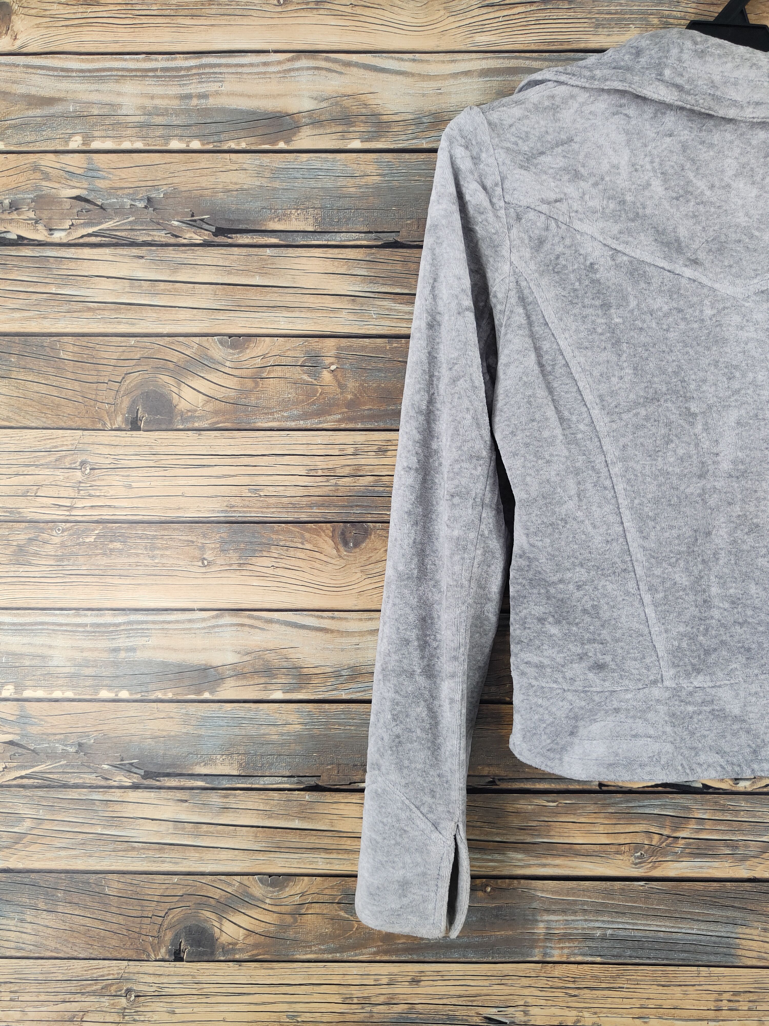 Japanese Brand Cecil McBee Gray Cardigan Crop Tops #W2180 Size S / US 4 / IT 40 - 8 Thumbnail