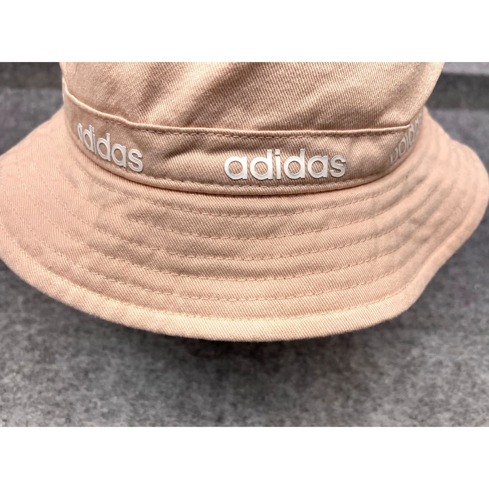 Adidas Adidas Bucket Hat Cap Adult One Size Pink Cotton Blend Poly Lined Beach Camp Size ONE SIZE - 3 Thumbnail