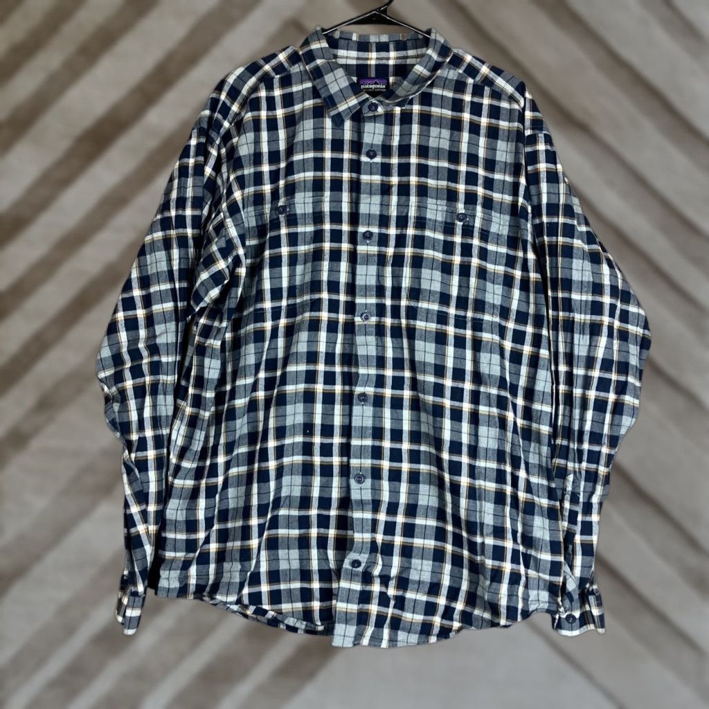 Patagonia Patagonia Shirt Plaid Multi Tartan Organic Cotton Button-Down XL Mens Blue Flannel Casual Workwear Size US XL / EU 56 / 4 - 1 Thumbnail
