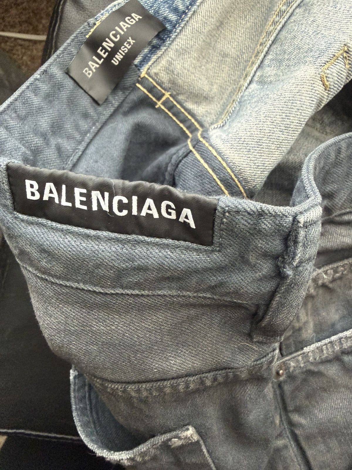 Balenciaga Balenciaga Fifty-Fifty Jeans Size US 32 / EU 48 - 10 Thumbnail