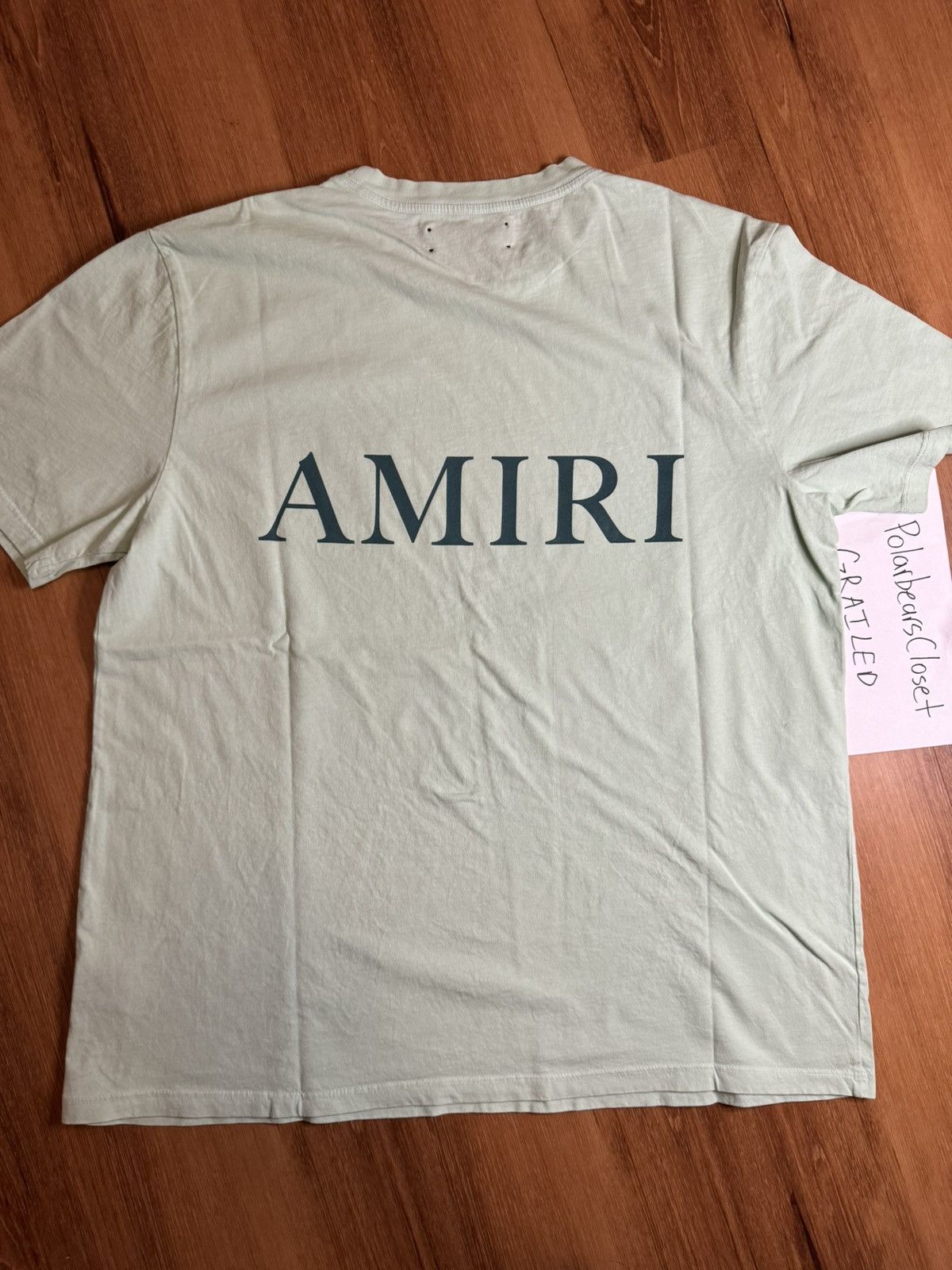 Amiri Amiri MA Logo Tee Seacrest Green Size US M / EU 48-50 / 2 - 2 Thumbnail