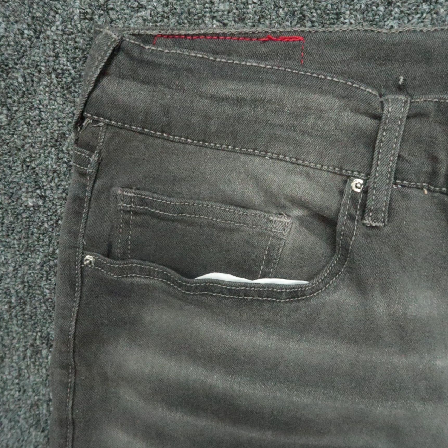 True Religion VINTAGE True Religion Jeans Mens 40x32 Gray Charcoal Rocco Relaxed Skinny No Flap NWT Size US 40 / EU 56 - 3 Thumbnail