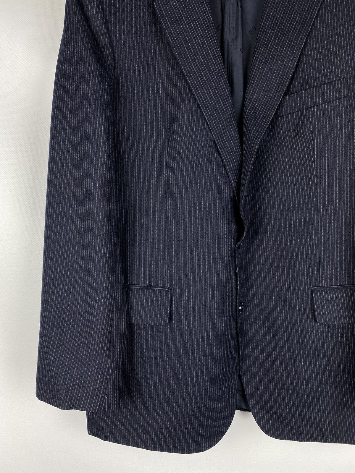 Christian Dior Monsieur × Dior × Vintage Christian Dior Monsieur vintage wool striped blazer jacket Size 44R - 7 Thumbnail