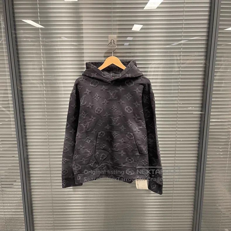 Louis Vuitton Louis Vuitton Black Full Print Thermal Hoodie Size US XL / EU 56 / 4 - 1 Thumbnail