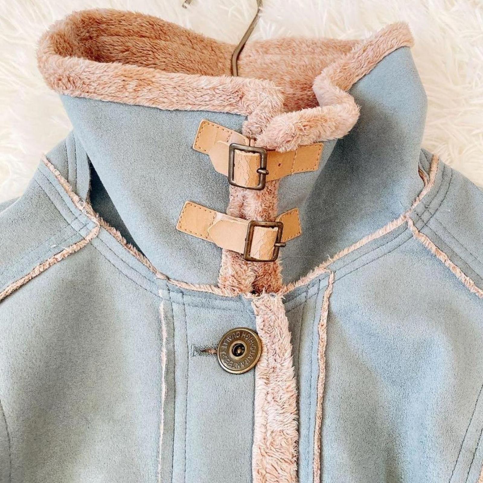 Other Faux fur and suede fairy grunge blue penny lane coat Size XS / US 0-2 / IT 36-38 - 7 Thumbnail